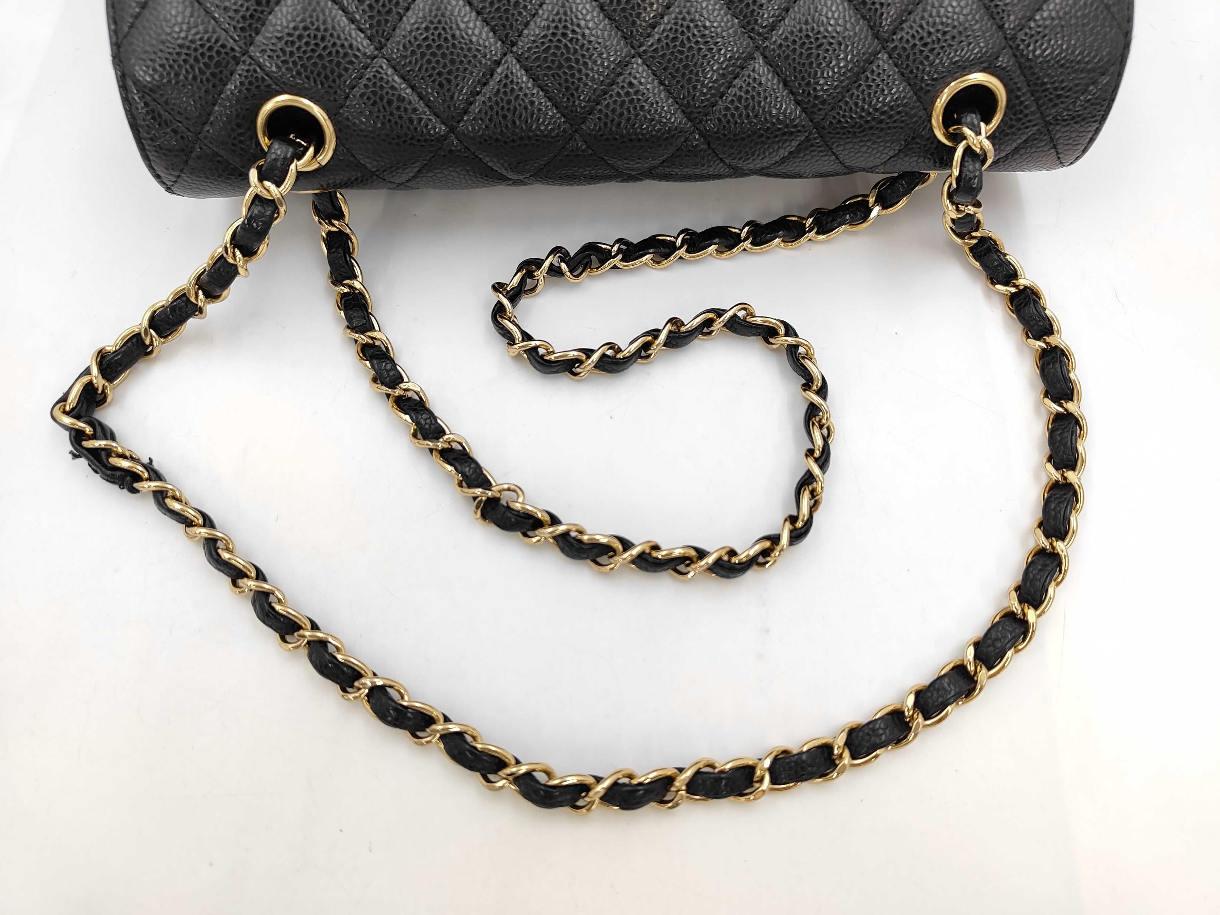 Matelassé Shoulder Bag, Black Caviar Leather, Gold Hardware, 13760463 (Shoulder Bag) — view 5