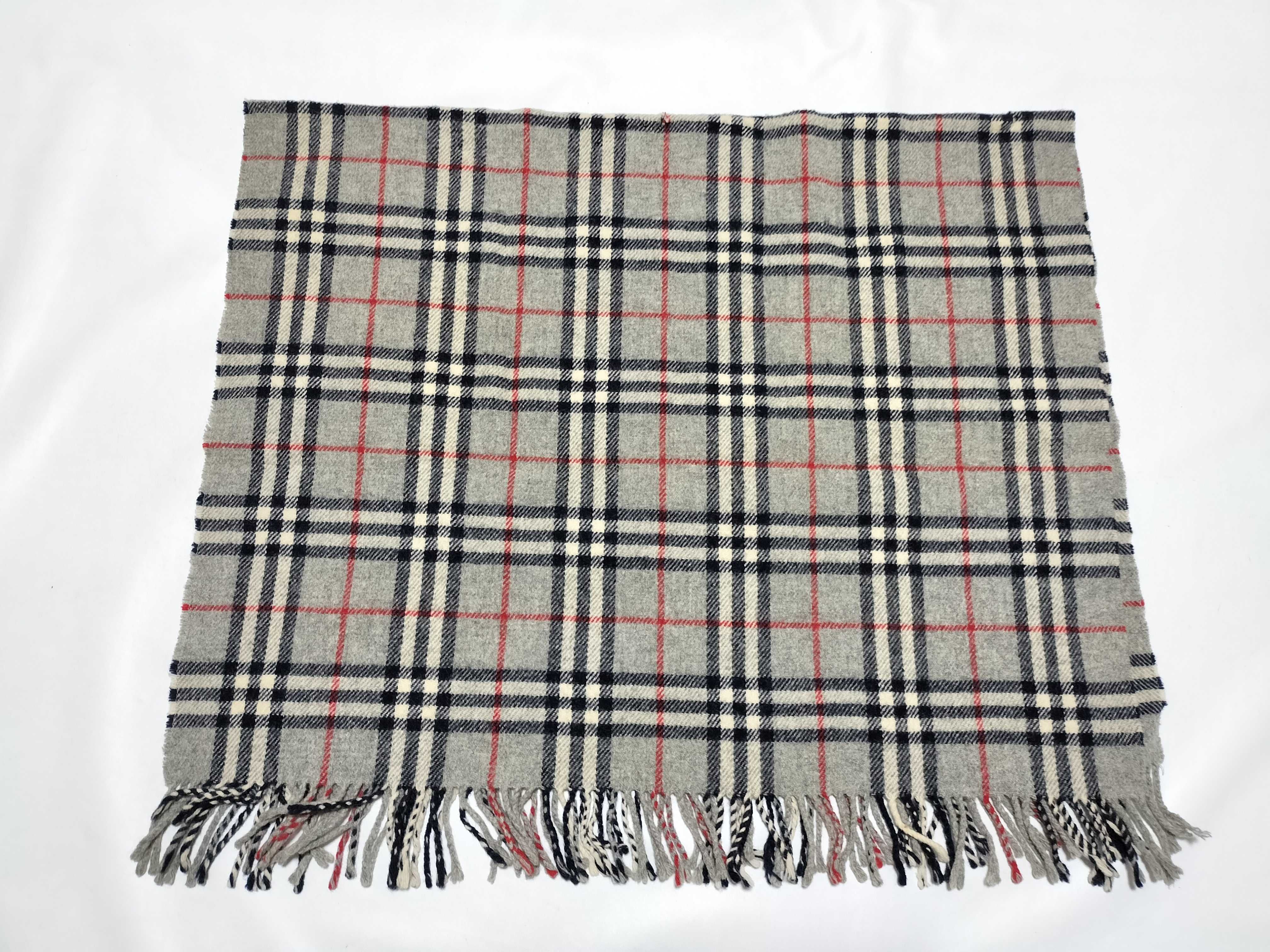 Nova Check Grey Shawl, Throw, and Other Accessories — view 2