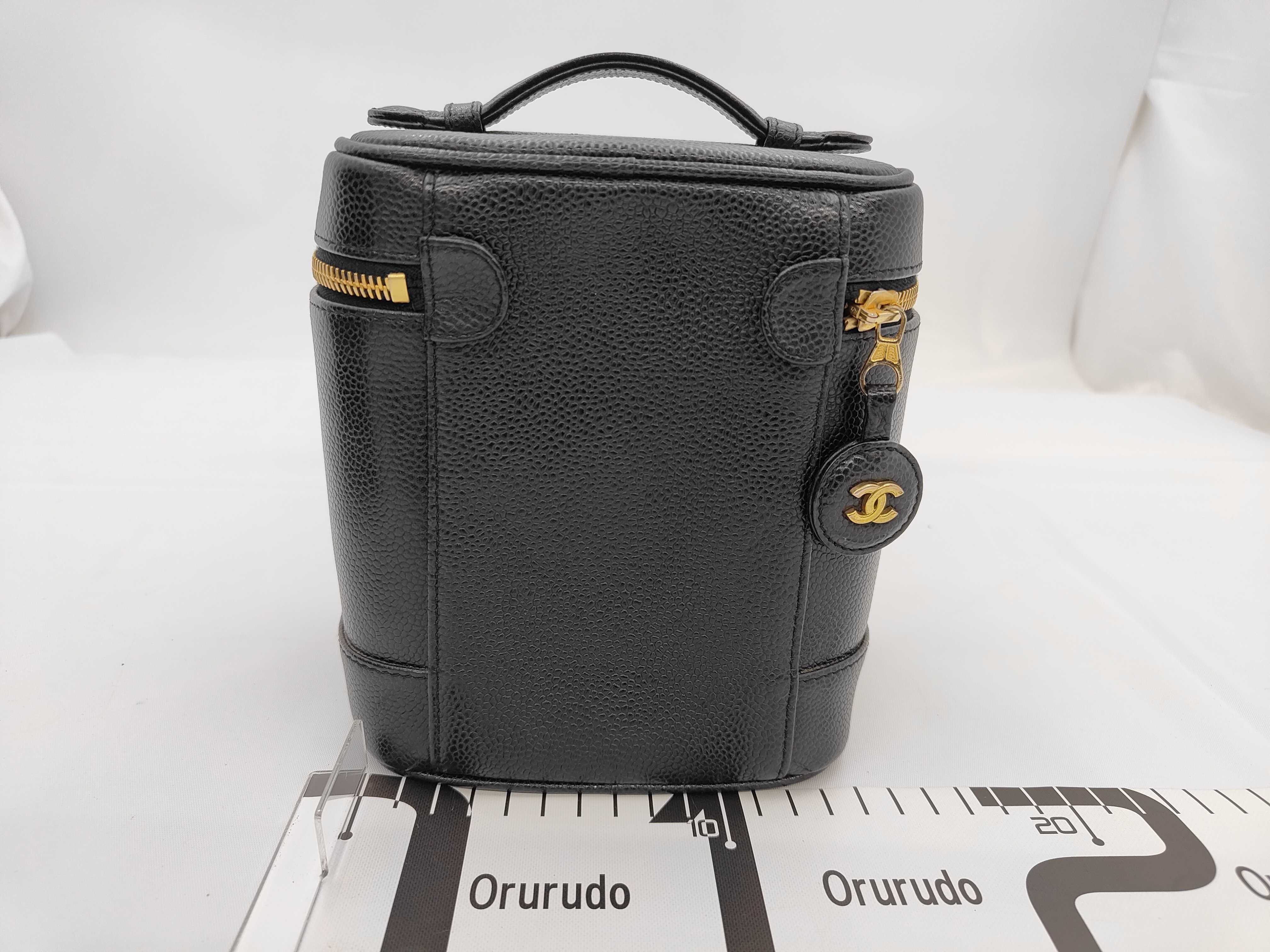 Caviar Skin Vanity Bag, Black, Series 6 — view 2