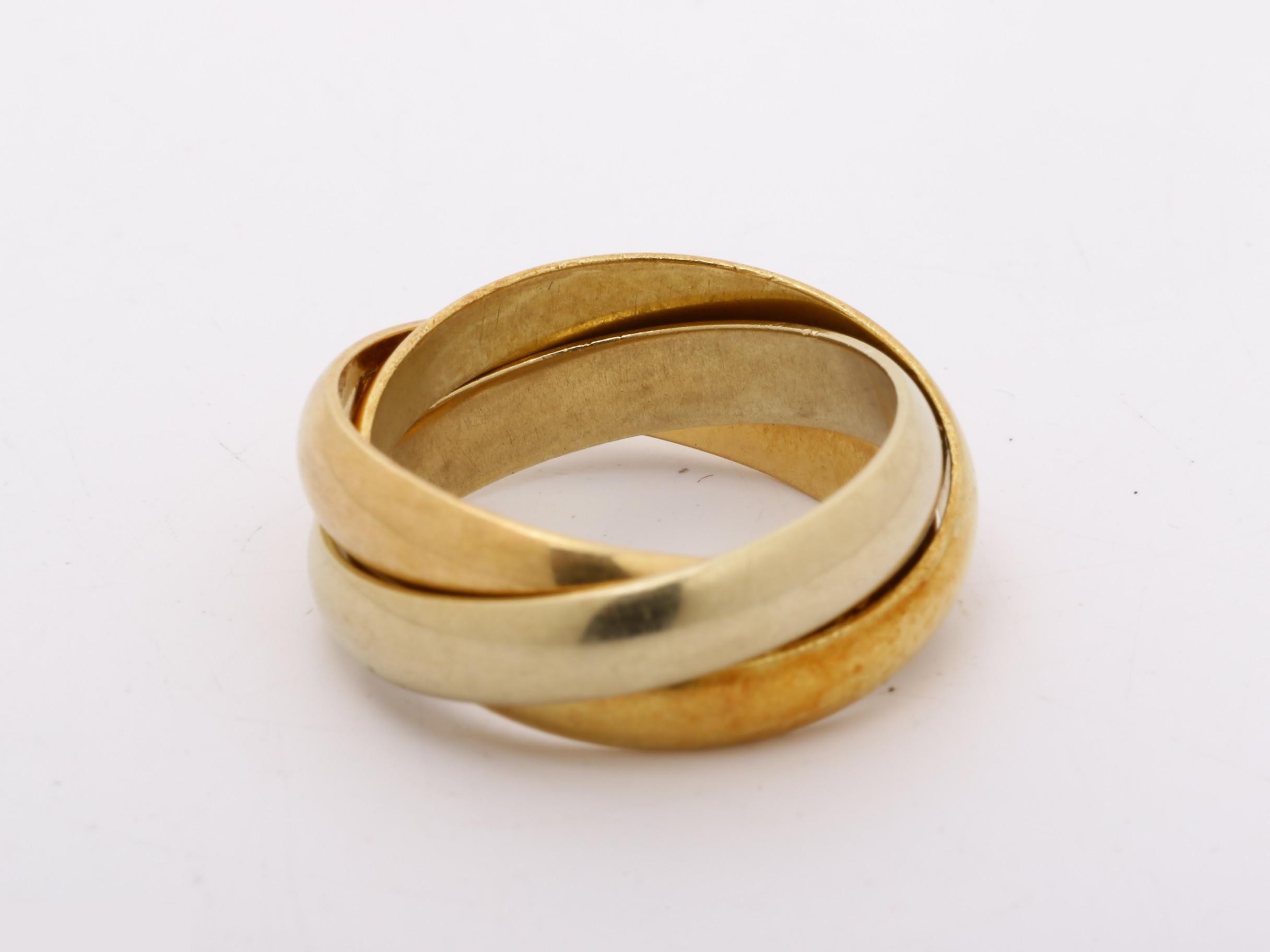 Trinity (precious metal) ring, 750, 7.5g, #50 — view 4