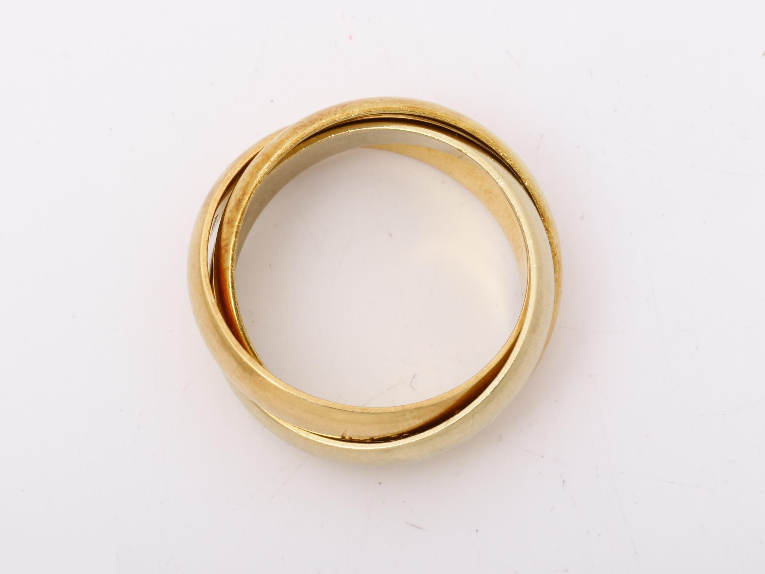 Trinity (precious metal) ring, 750, 7.5g, #50 — view 5