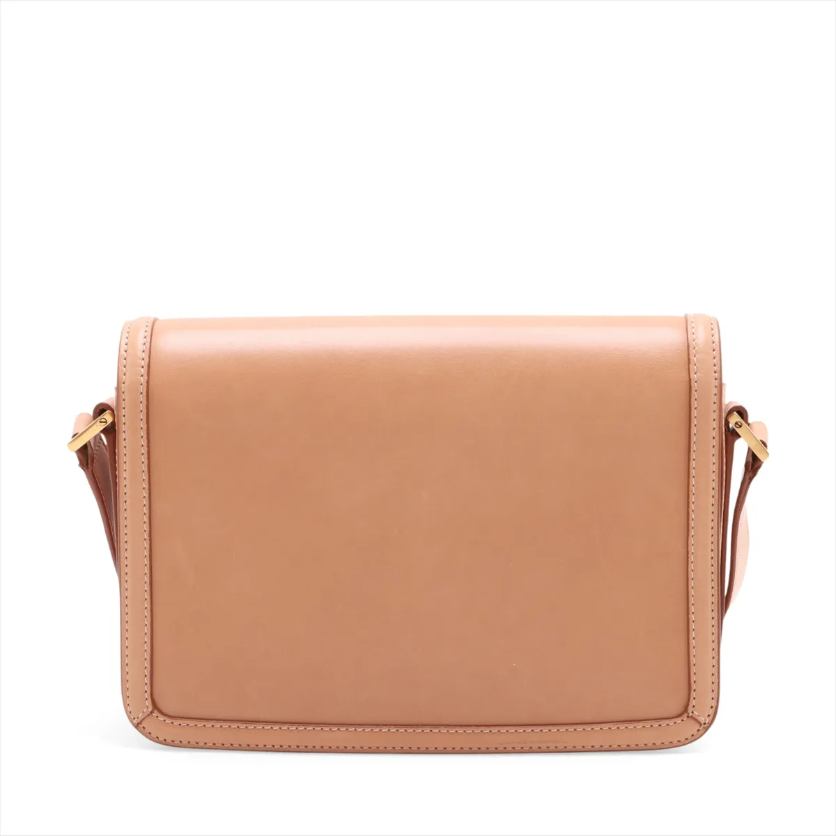 Solferino Leather Shoulder Bag, Brown Beige, 711039 — view 2