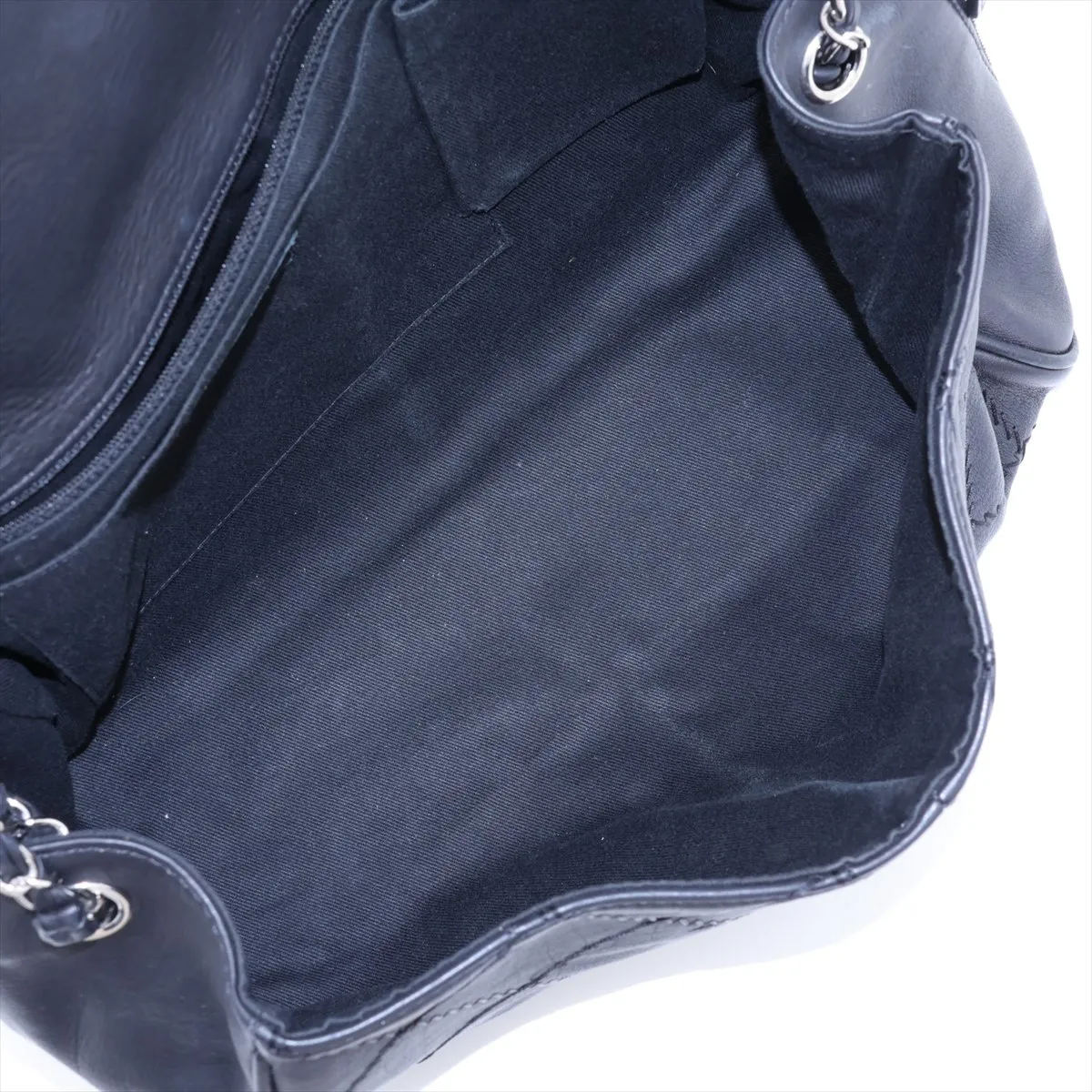 Wild Stitch Leather Chain Shoulder Bag, Black with Silver Hardware, 16615633, Serial Number 16 — view 6