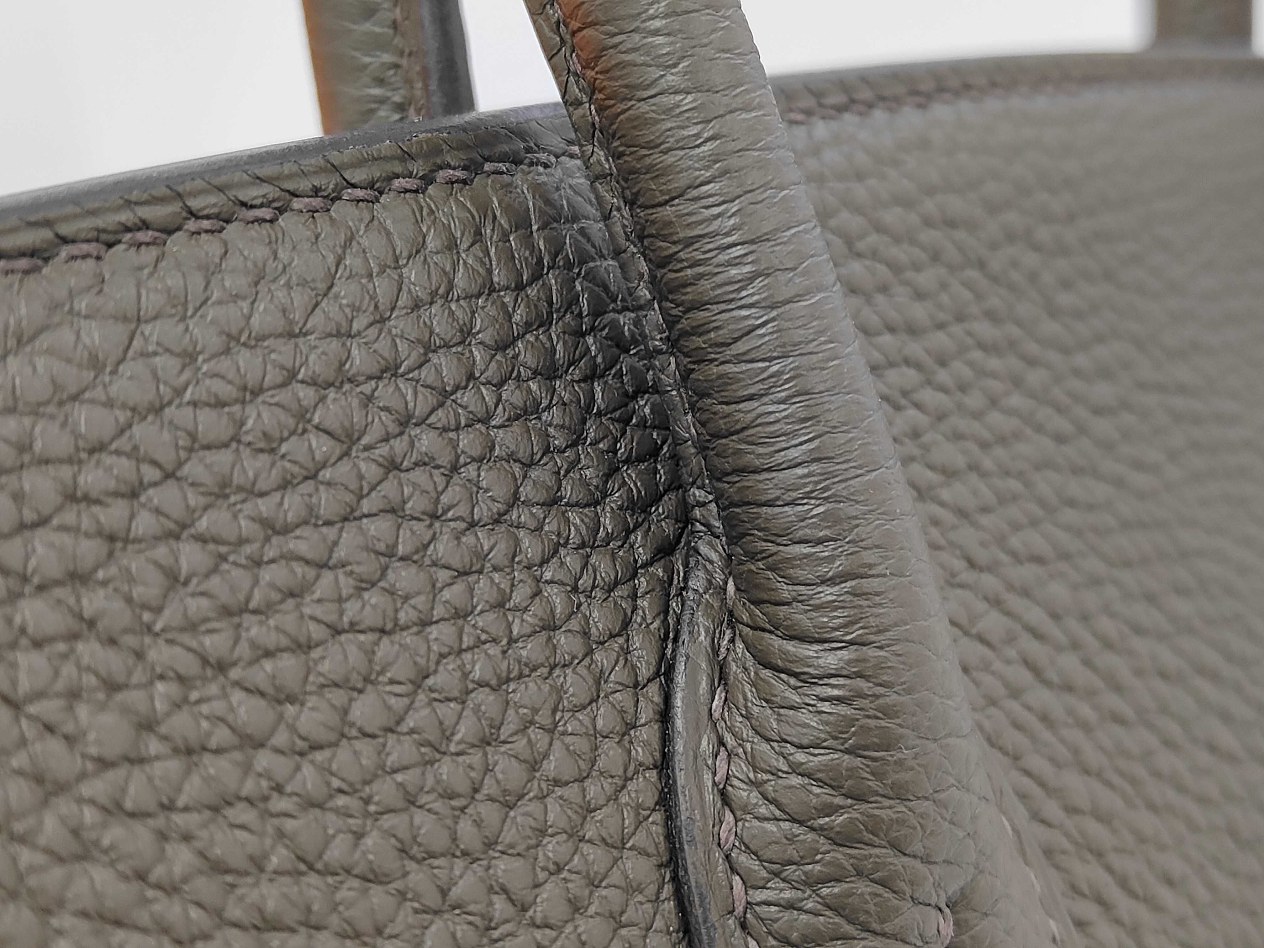 Birkin 30, B stamp, gold hardware, Eucalyptus handbag — view 5