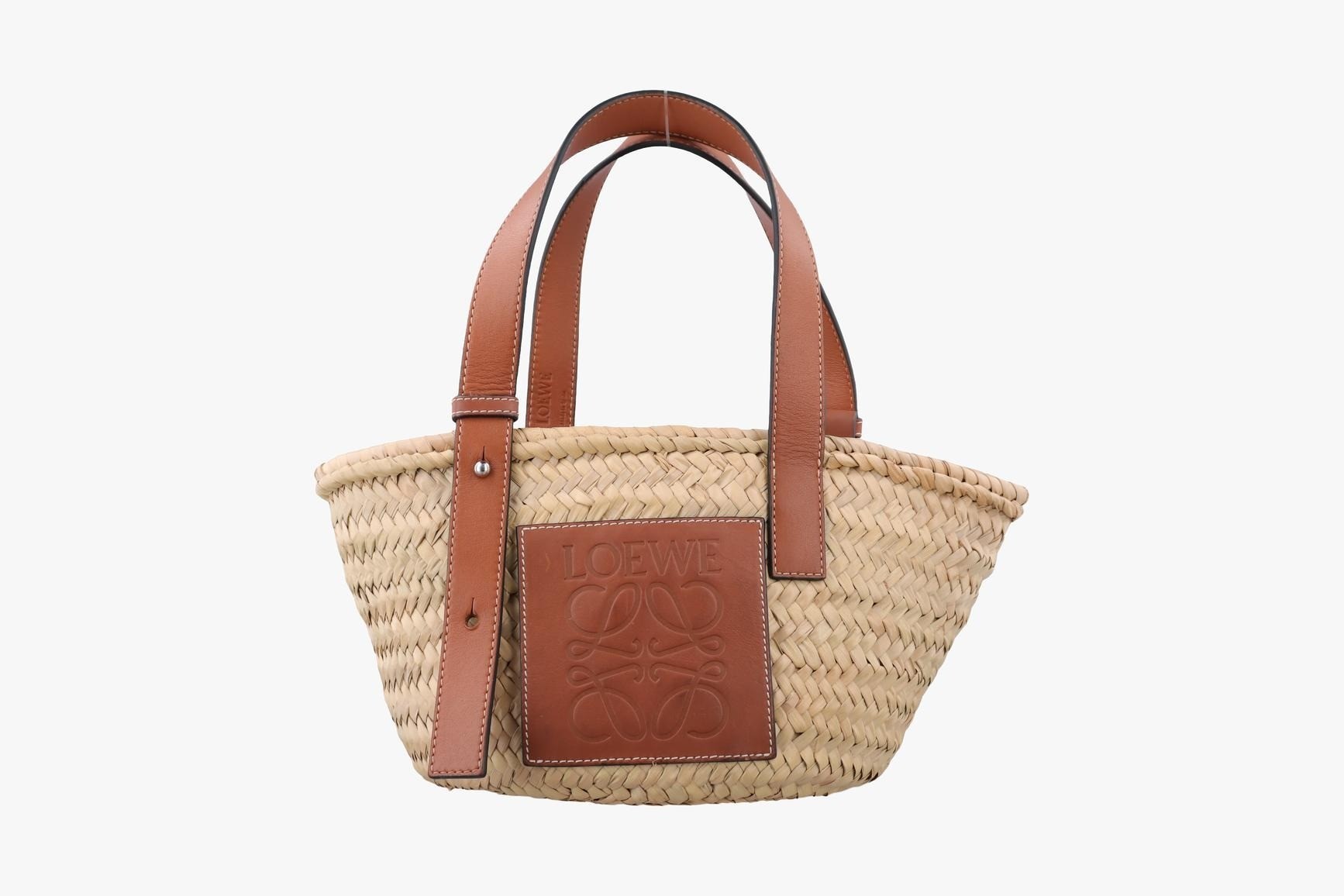 Basket Leather x Raffia Beige x Brown