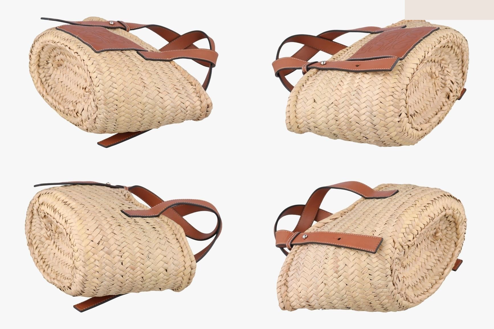 Basket Leather x Raffia Beige x Brown — view 4