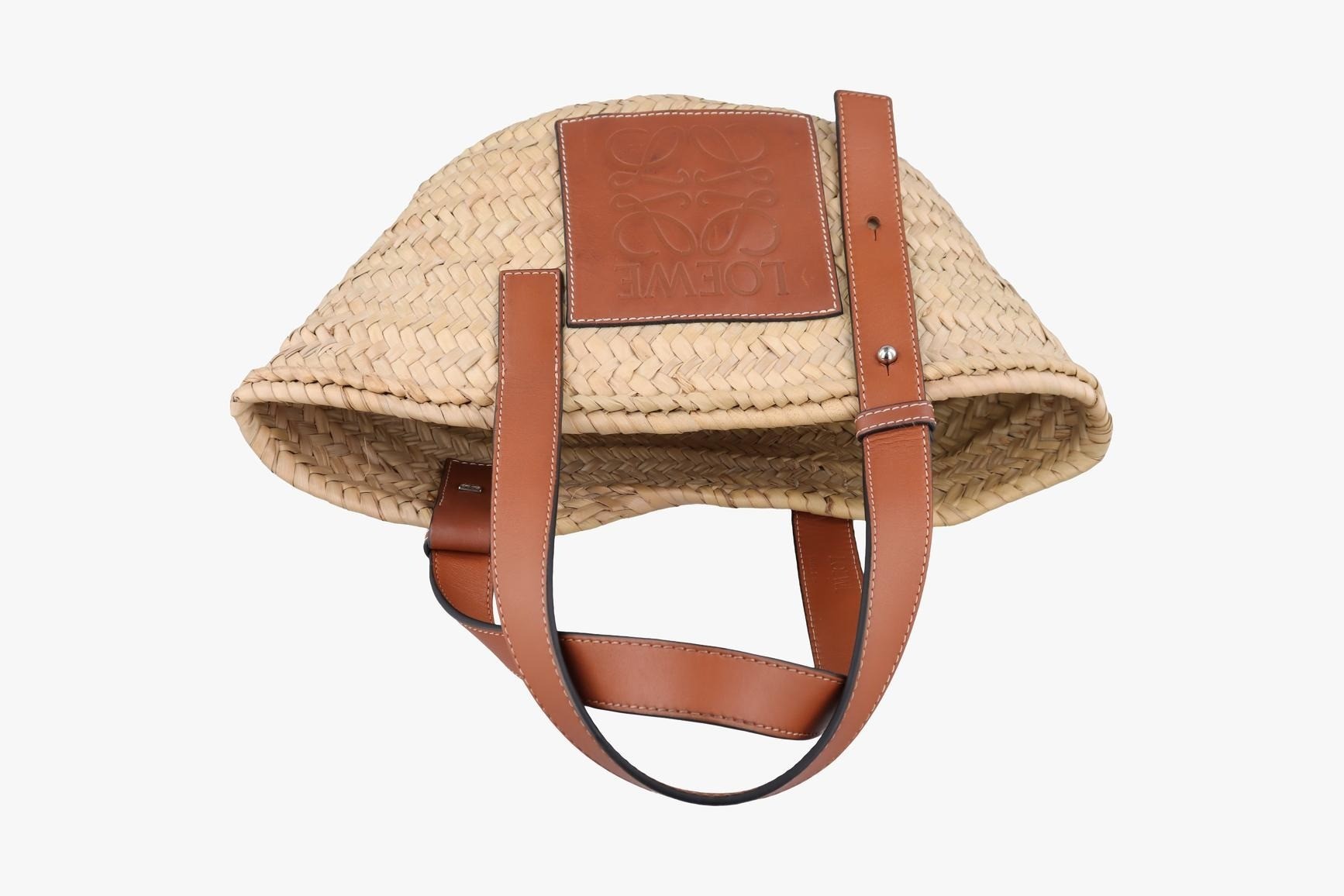 Basket Leather x Raffia Beige x Brown — view 5