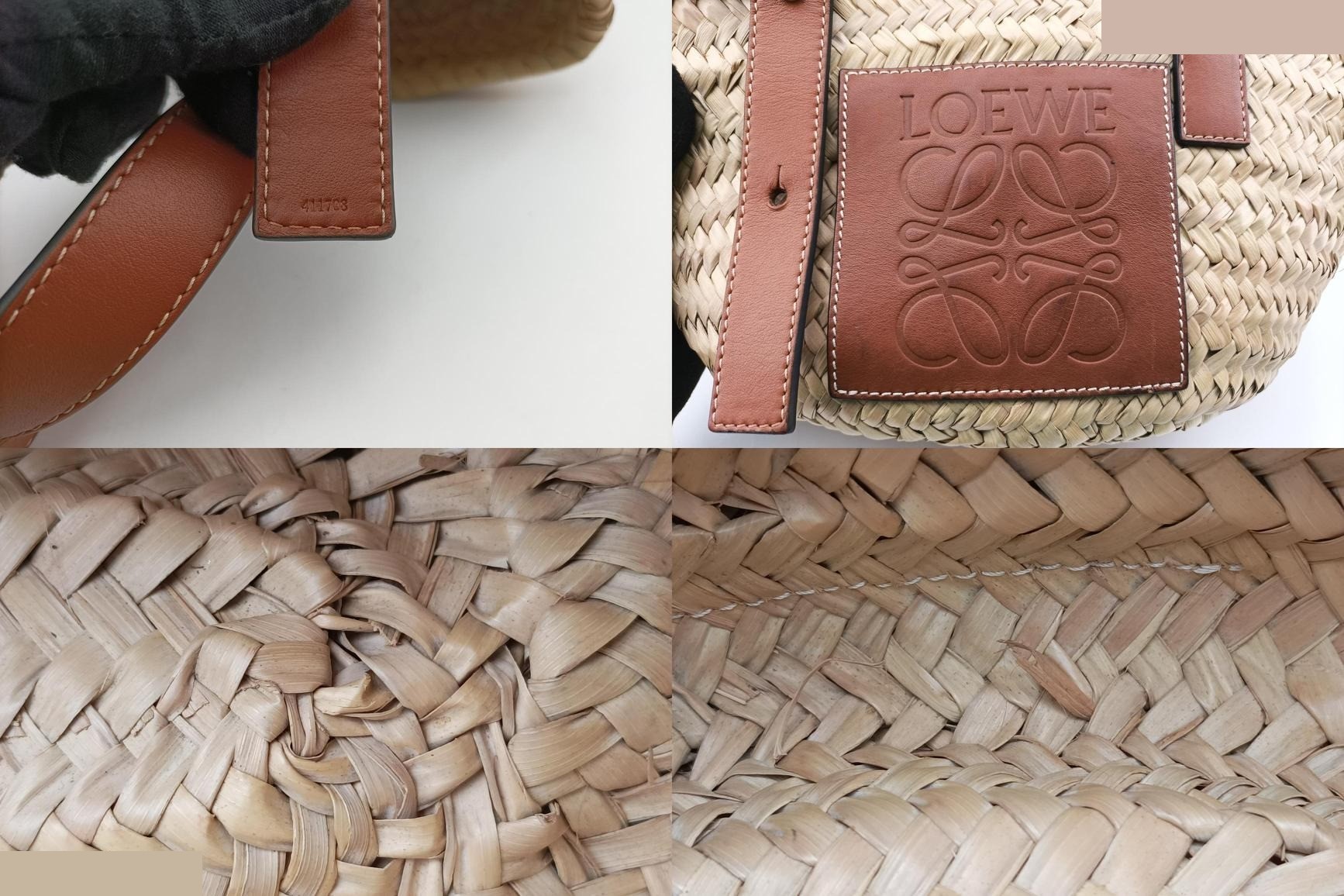 Basket Leather x Raffia Beige x Brown — view 8