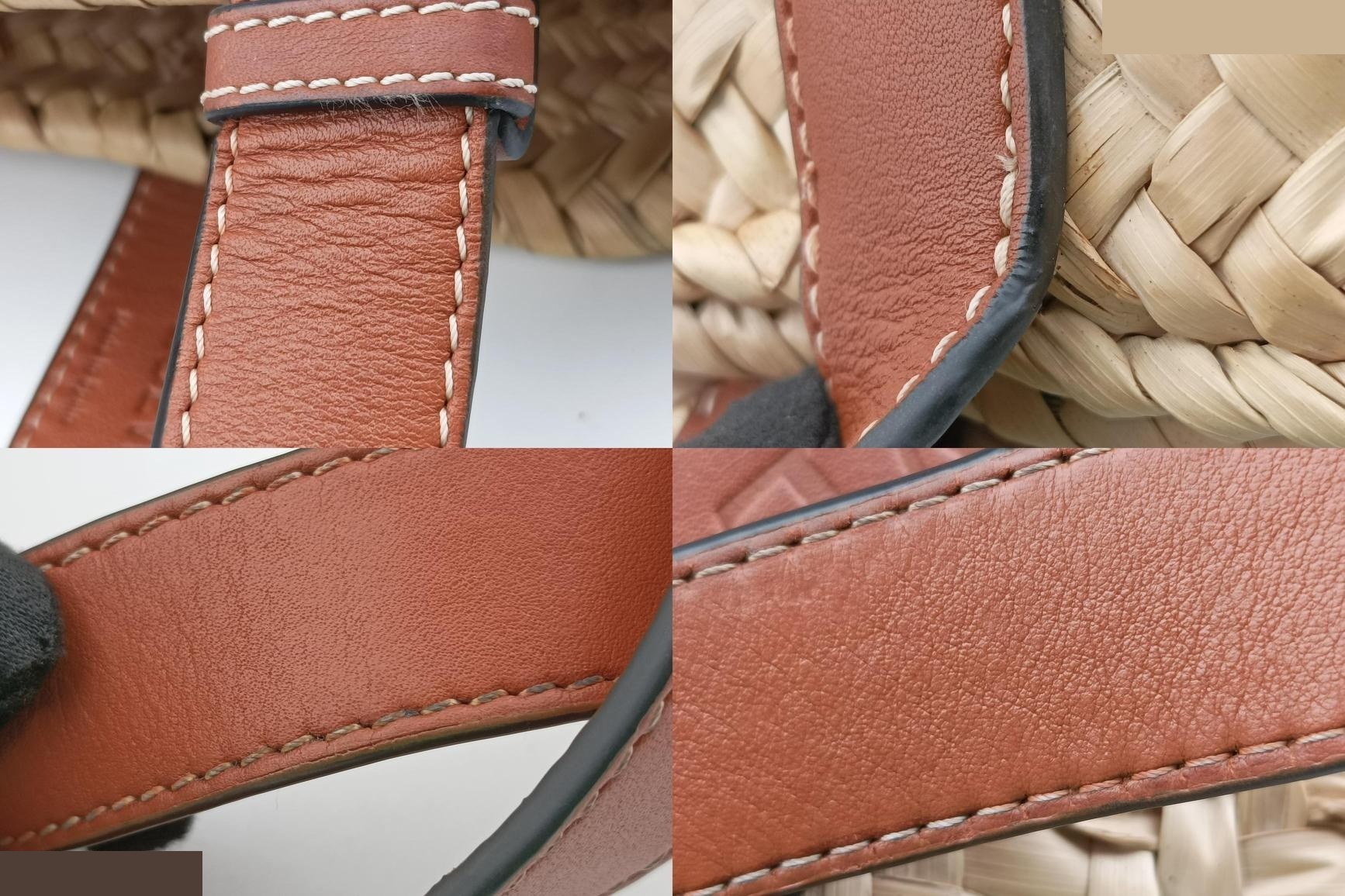 Basket Leather x Raffia Beige x Brown — view 10