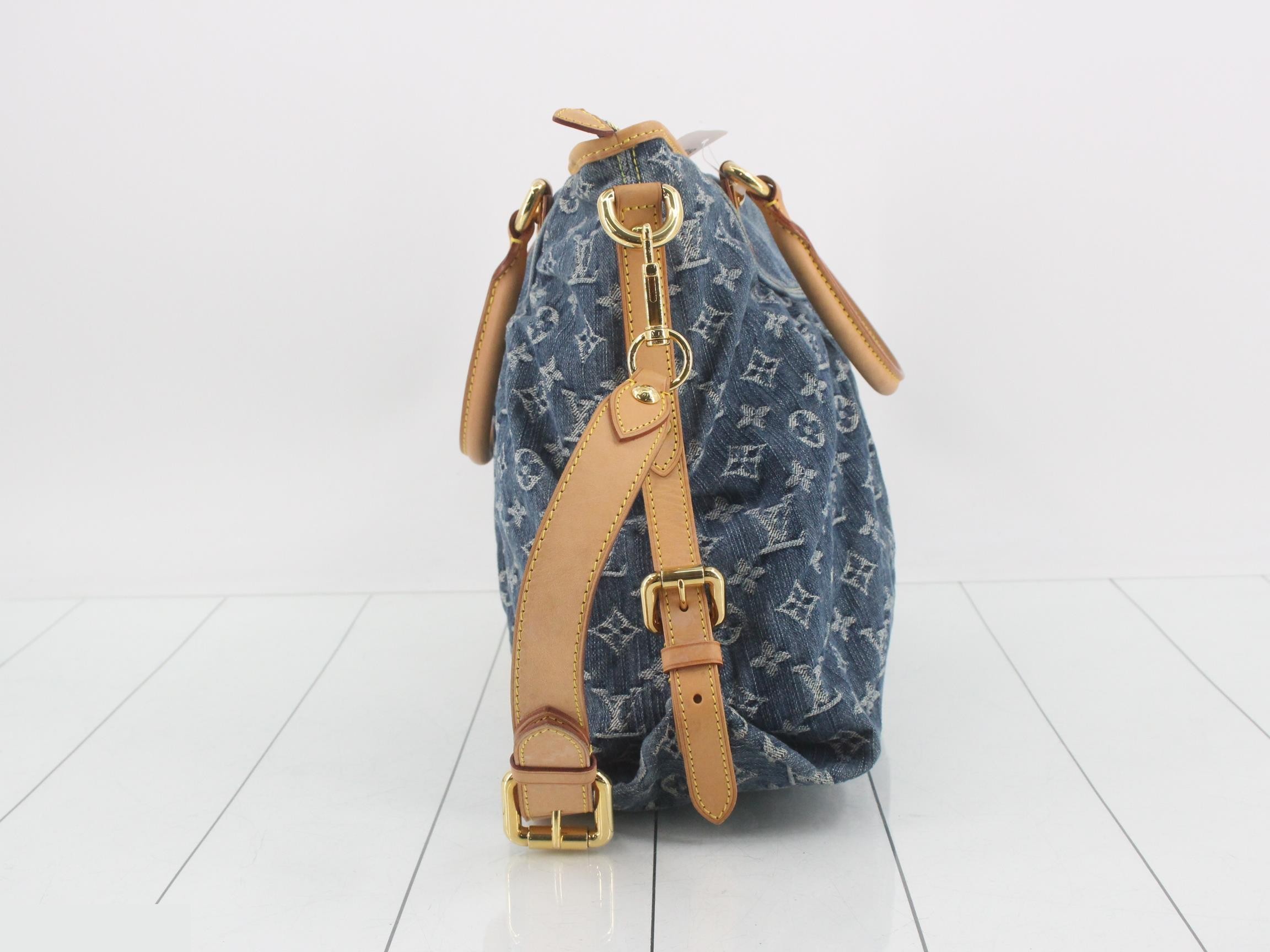 Monogram Denim Neo Cavie Shoulder Strap — view 3