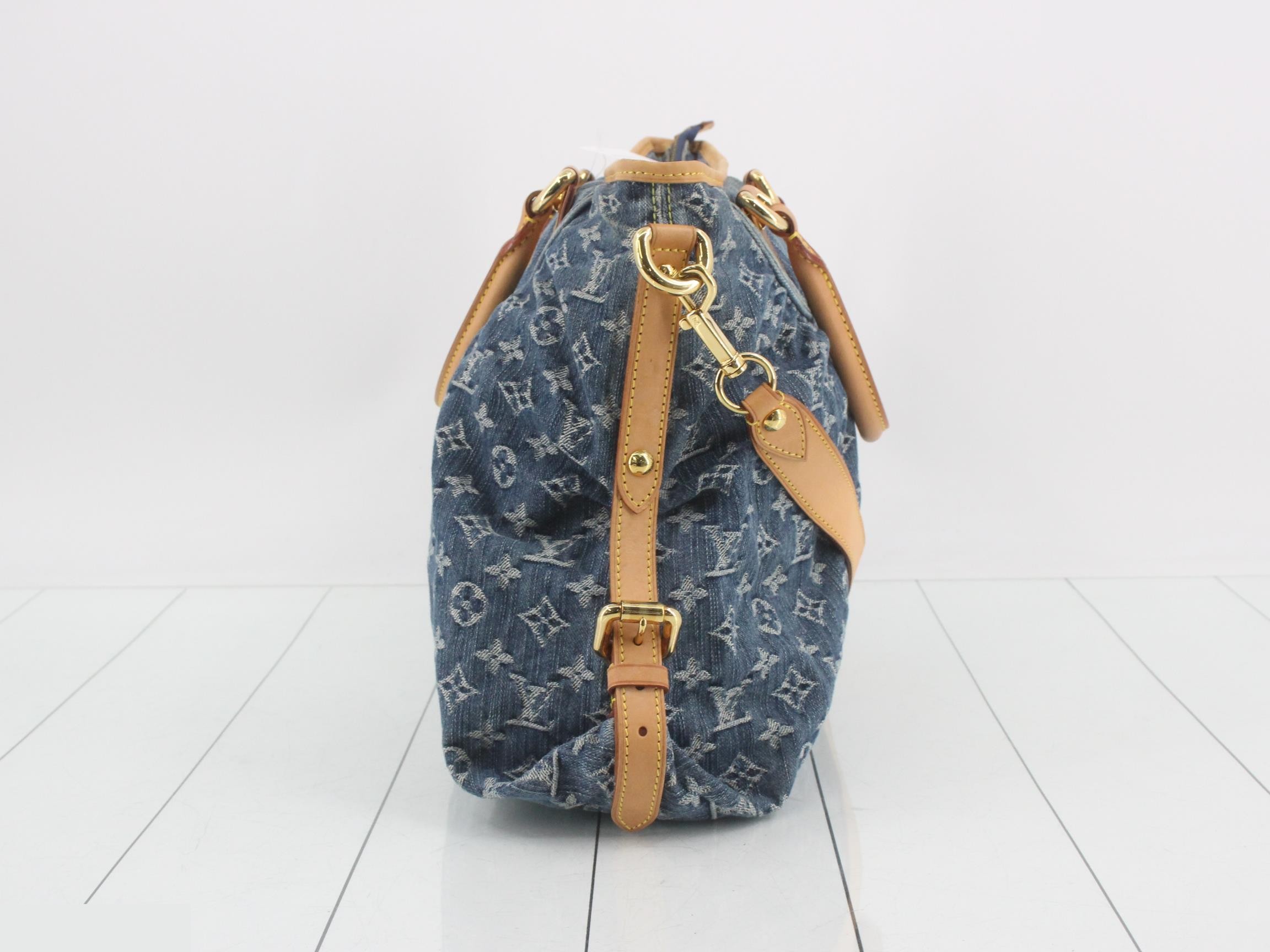 Monogram Denim Neo Cavie Shoulder Strap — view 4