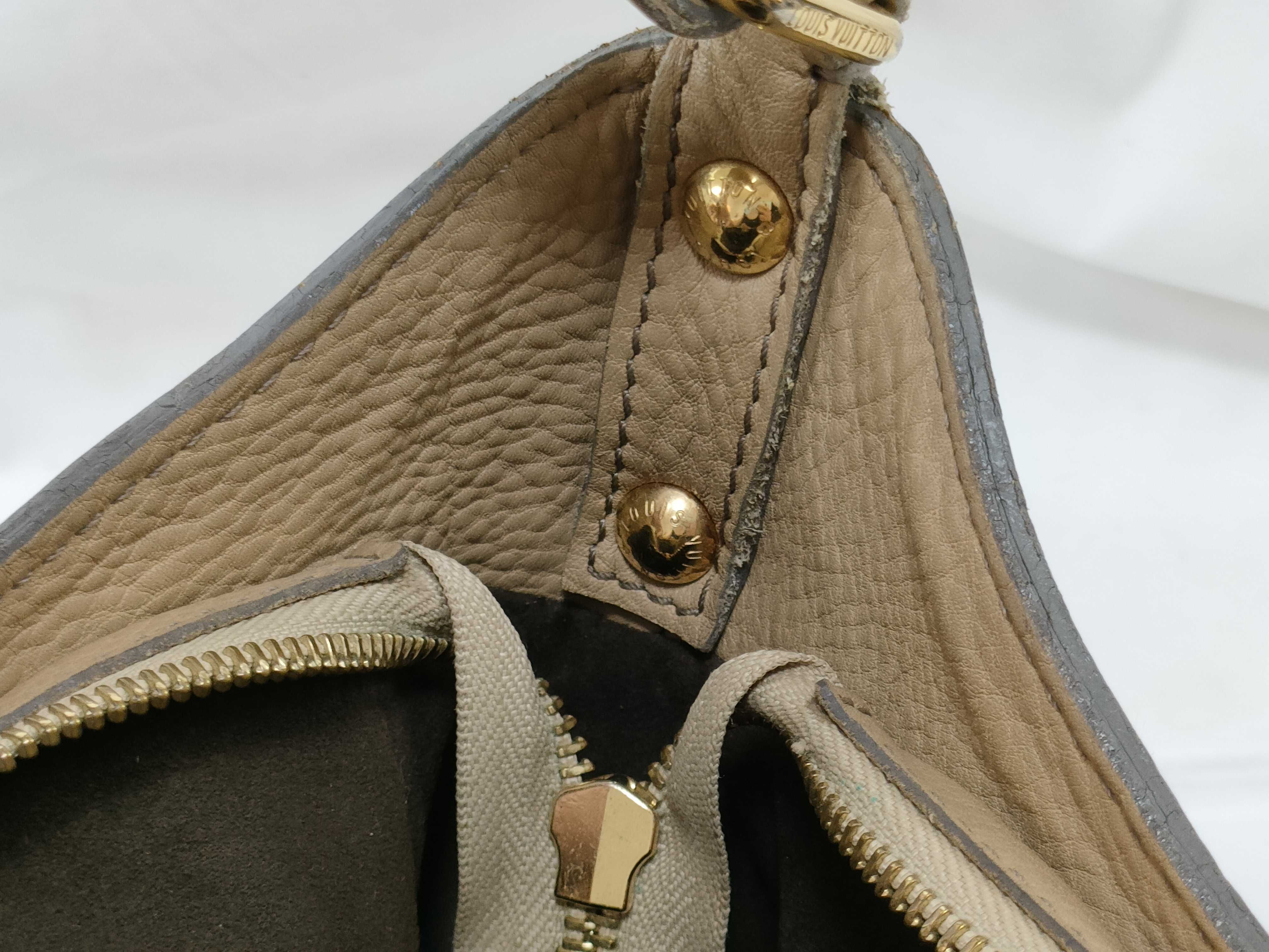 Mahina Shoulder Bag, Beige Calfskin, M95973 — view 12