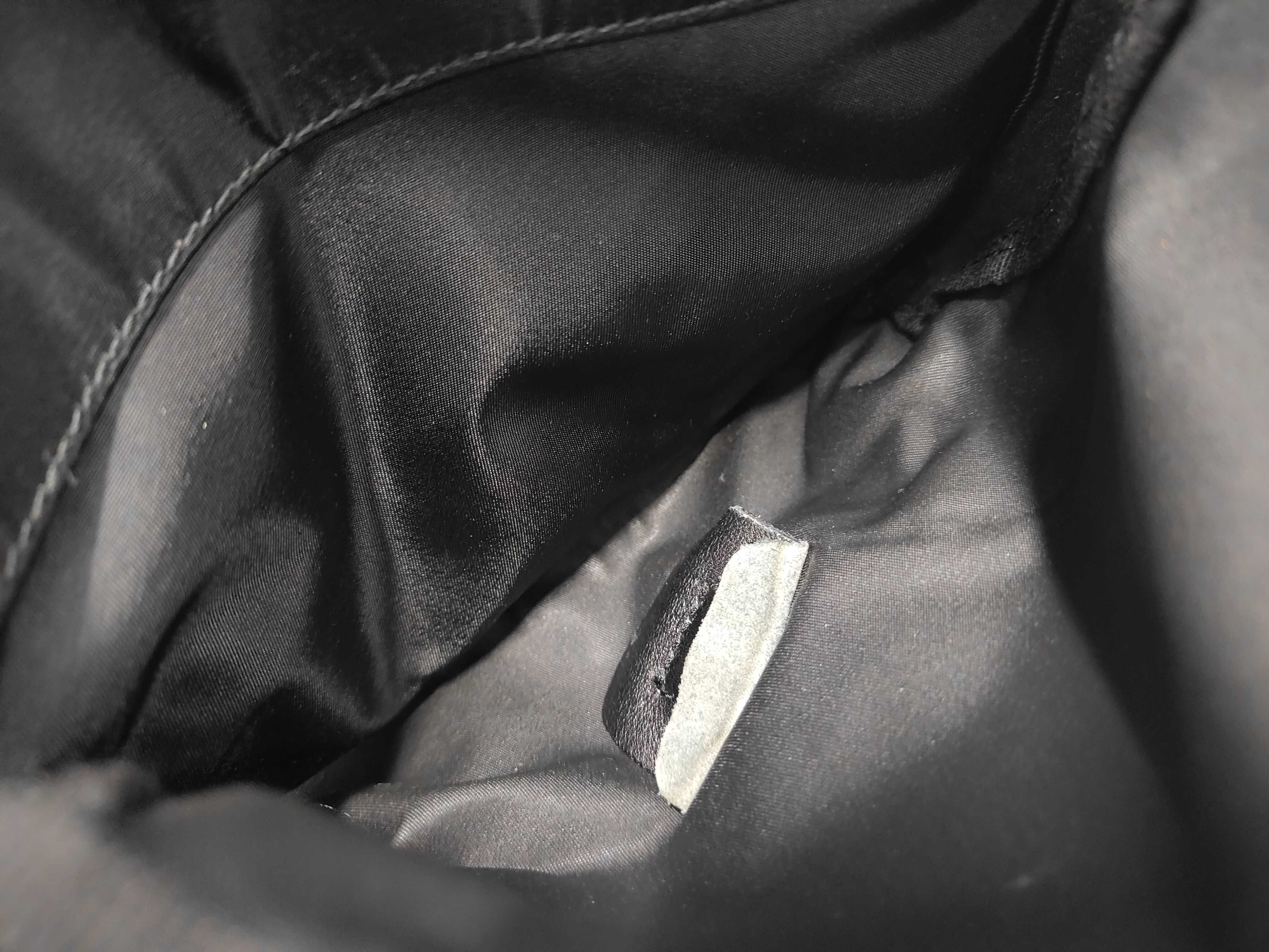Triangle Logo Nylon Silver Shoulder Bag — view 14
