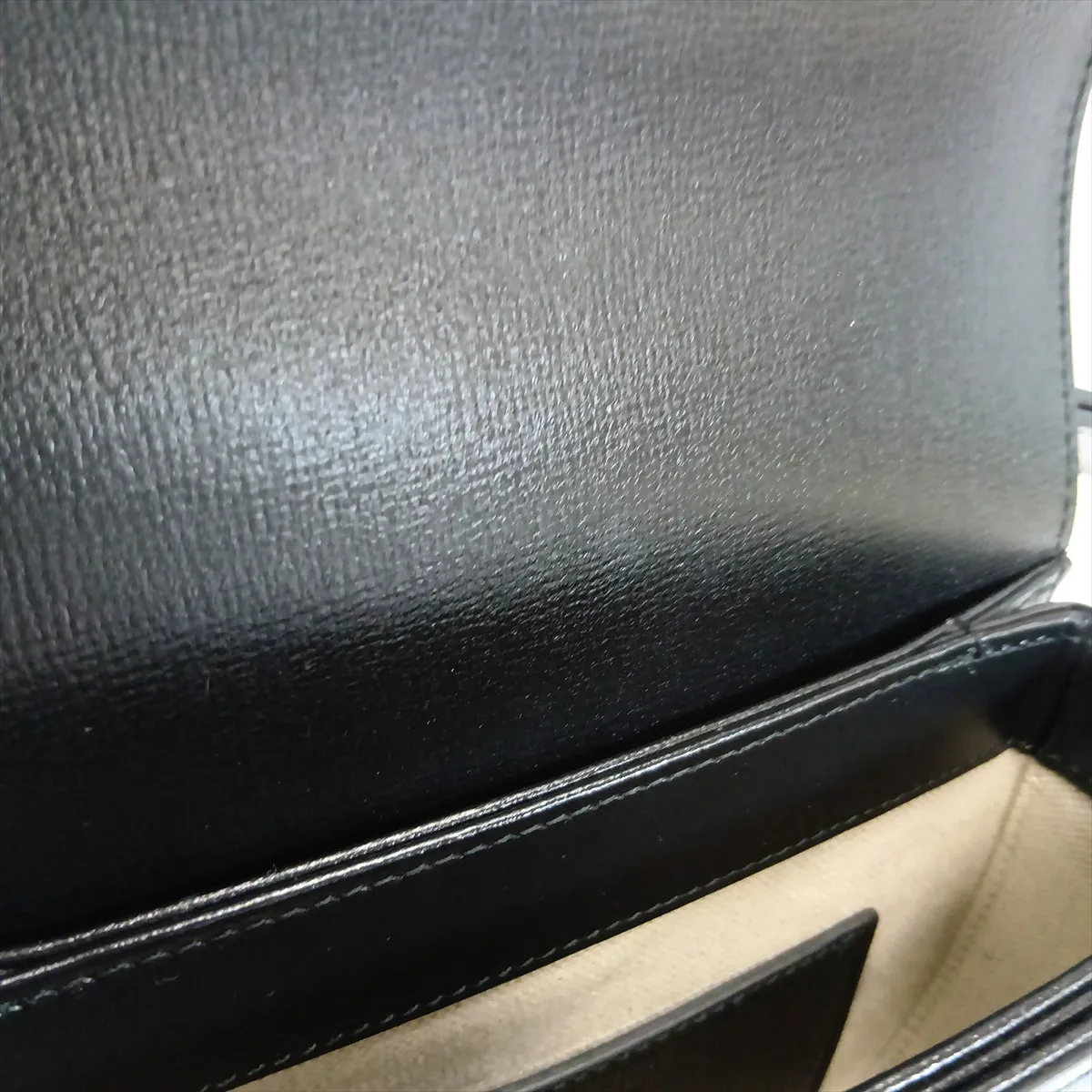 Horsebit 1955 Mini Round Bag 760191 Leather Shoulder Bag Black — view 14