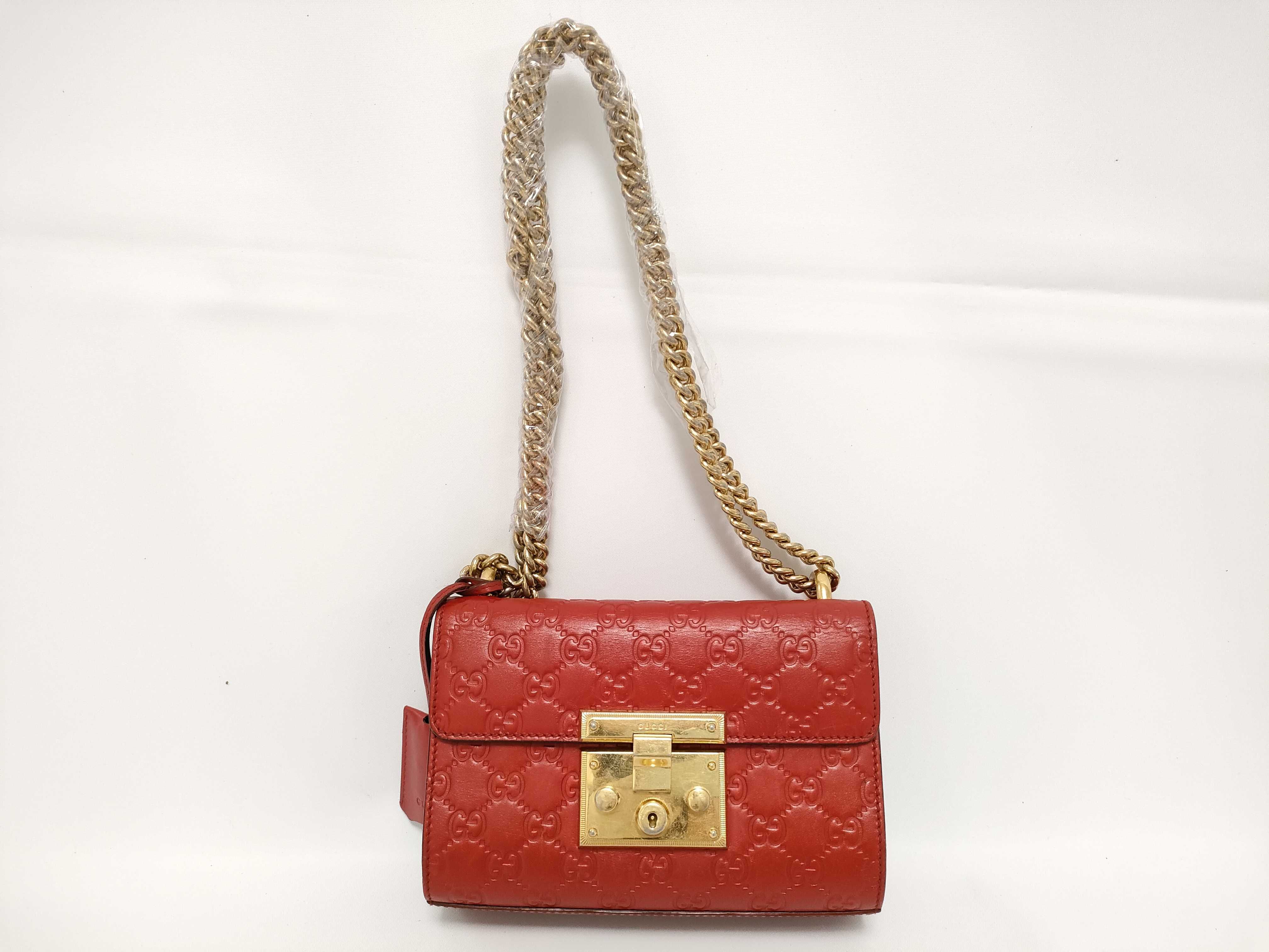 Guccissima Gucci Padlock Chain Shoulder Bag