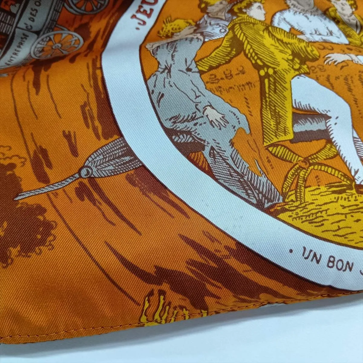 Silky City PM Silk x Leather Orange x Brown Silver Hardware L: 2008 — view 13