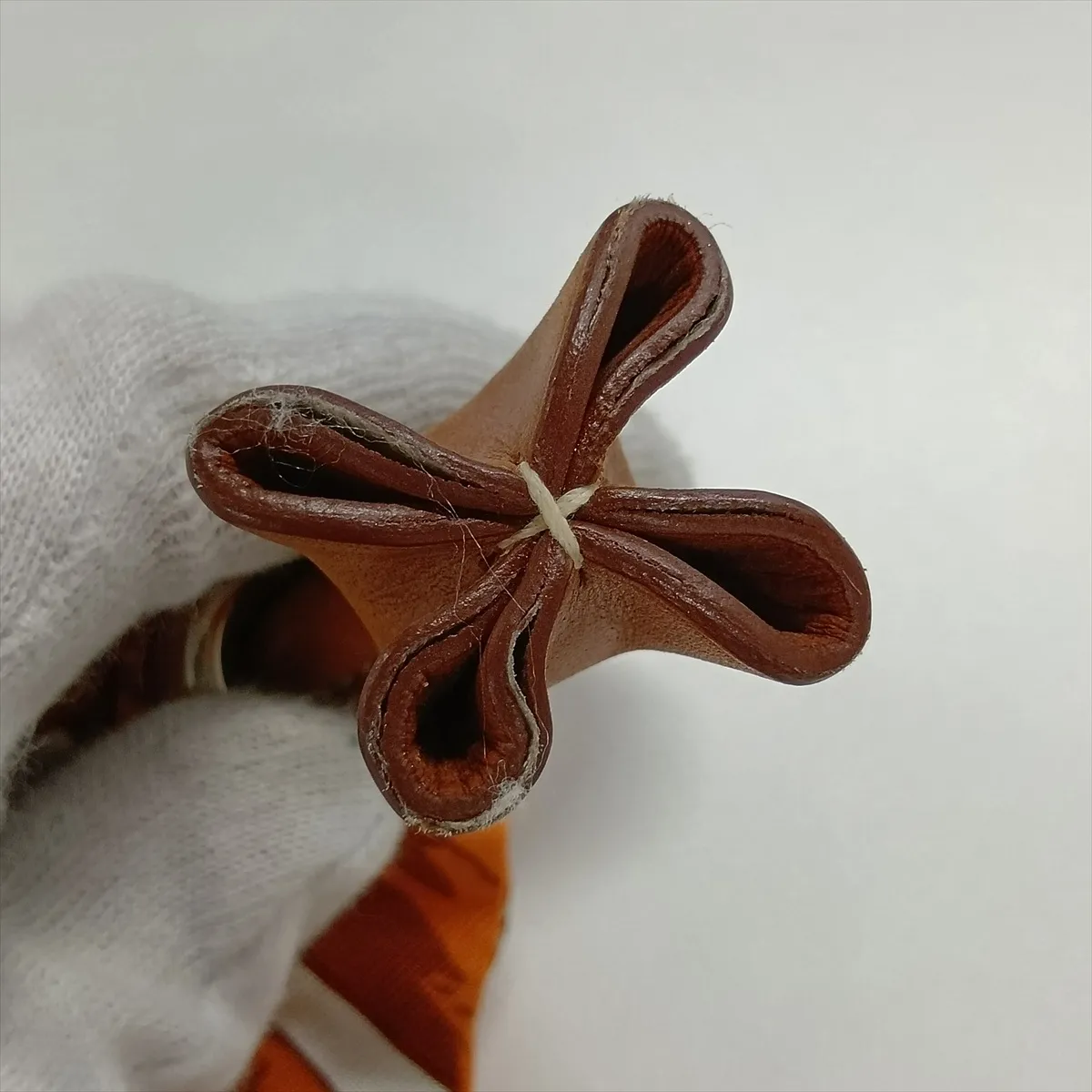 Silky City PM Silk x Leather Orange x Brown Silver Hardware L: 2008 — view 10