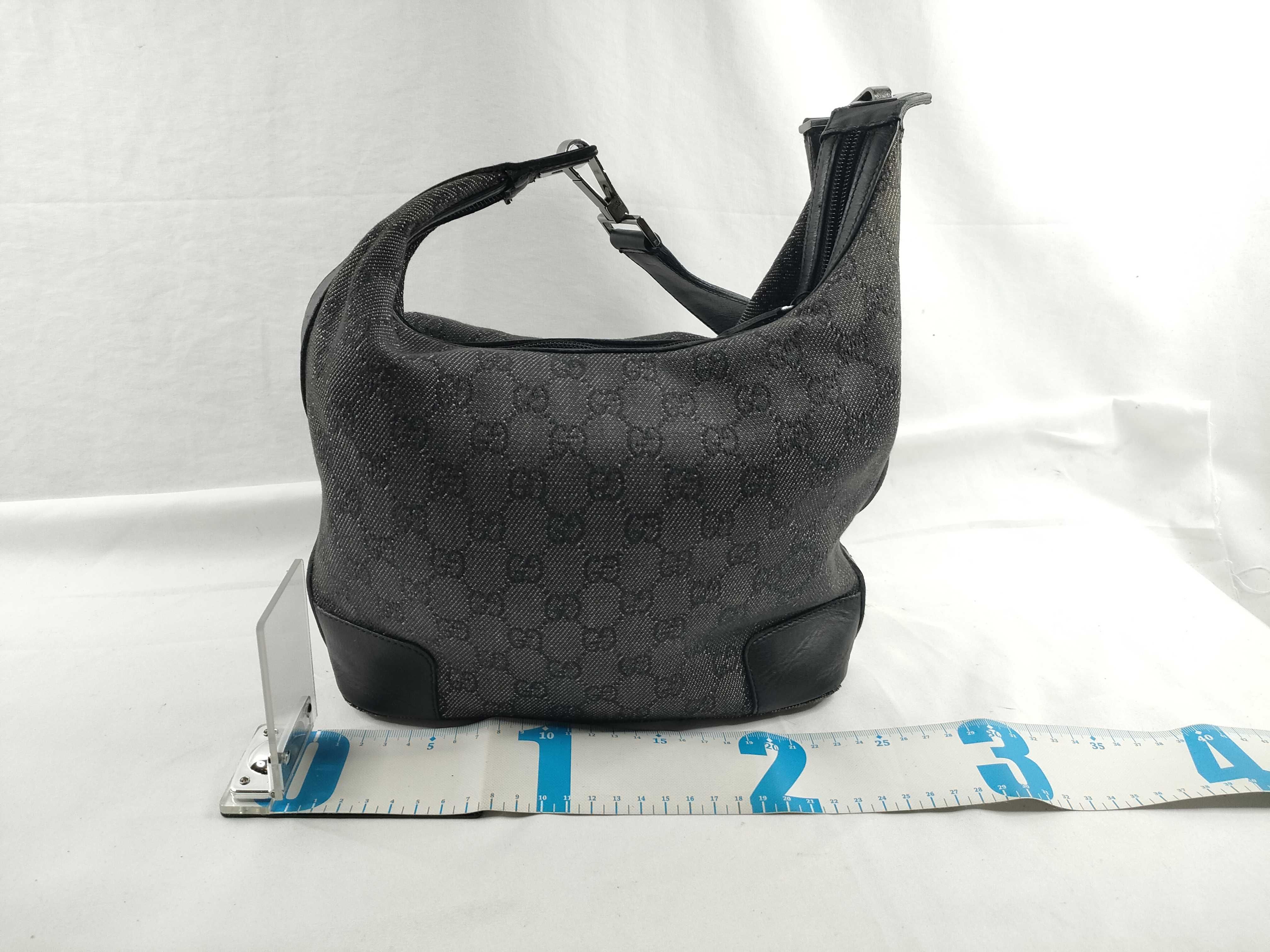 Shoulder Bag, One-Shoulder Bag, GG Half Moon Canvas, Black Shoulder Bag — view 2