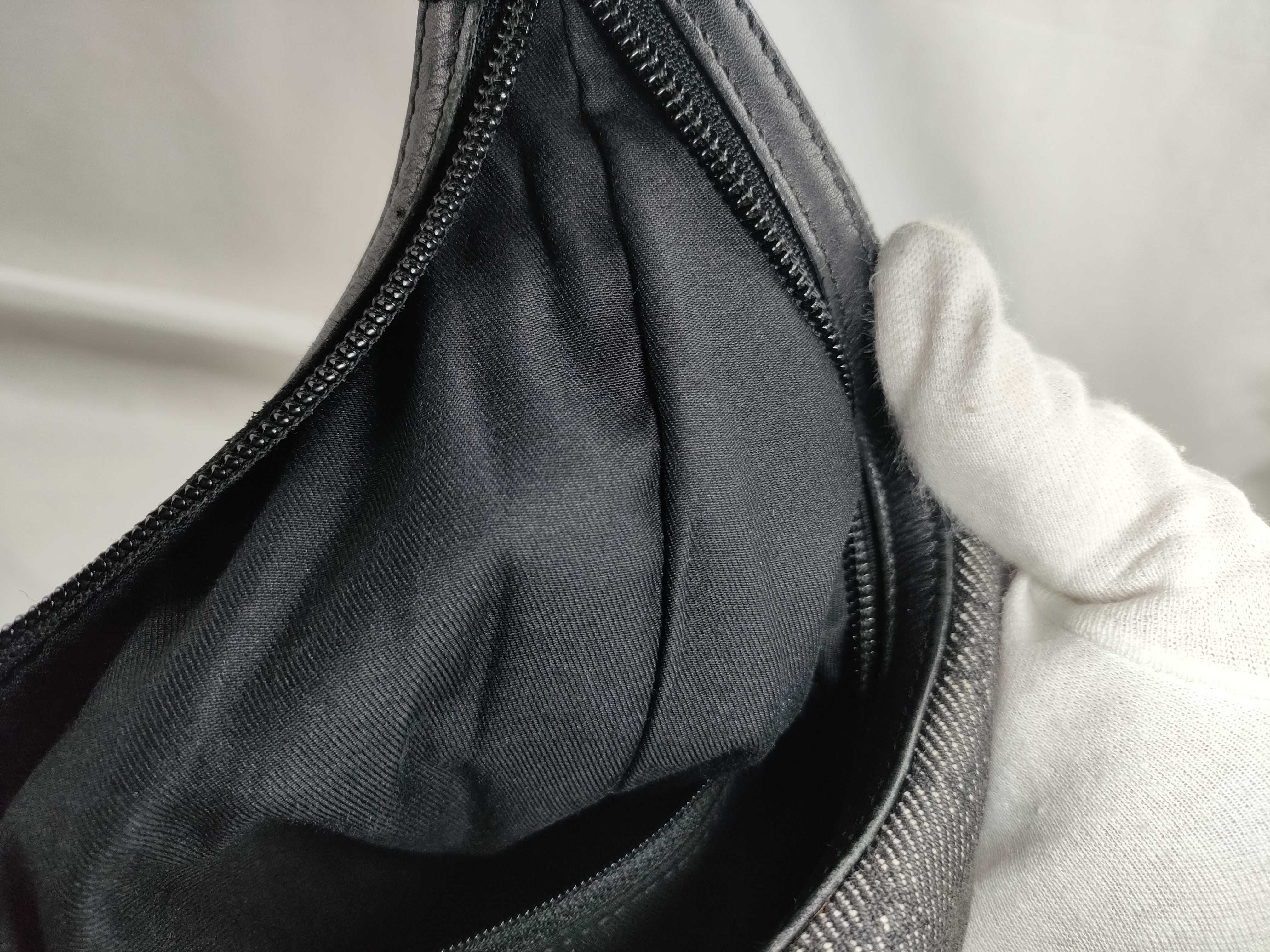 Shoulder Bag, One-Shoulder Bag, GG Half Moon Canvas, Black Shoulder Bag — view 11