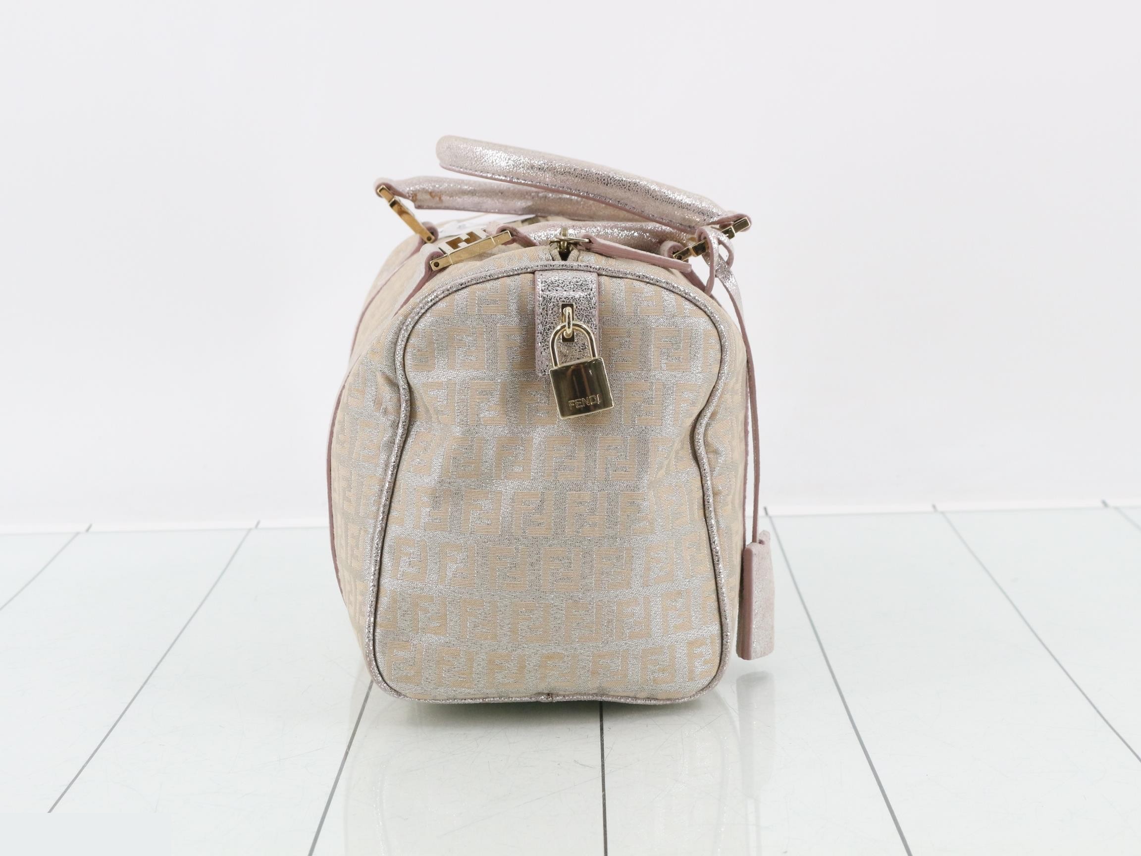 Zucchino (bag) - Handbag, Silver, Pink — view 4