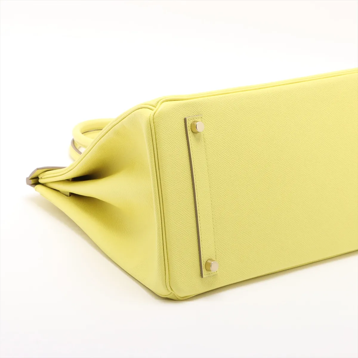 [Individually wrapped] Hermes Birkin 35 Letourne Vaux Epson Lime Pink Gold Hardware Q:2013 — view 4