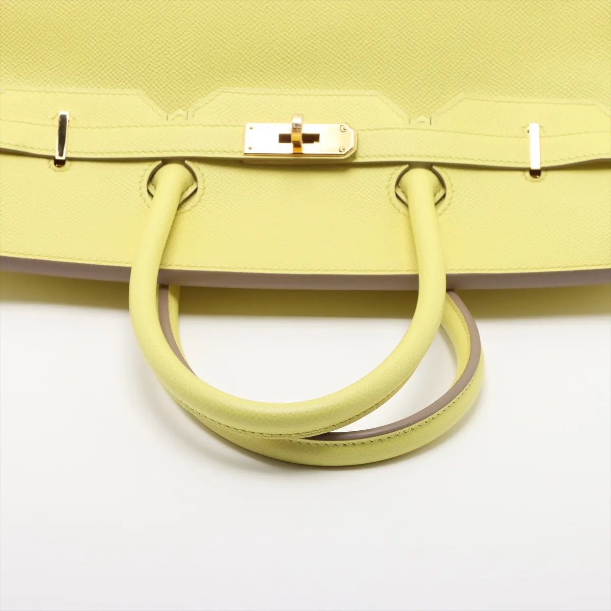 [Individually wrapped] Hermes Birkin 35 Letourne Vaux Epson Lime Pink Gold Hardware Q:2013 — view 5