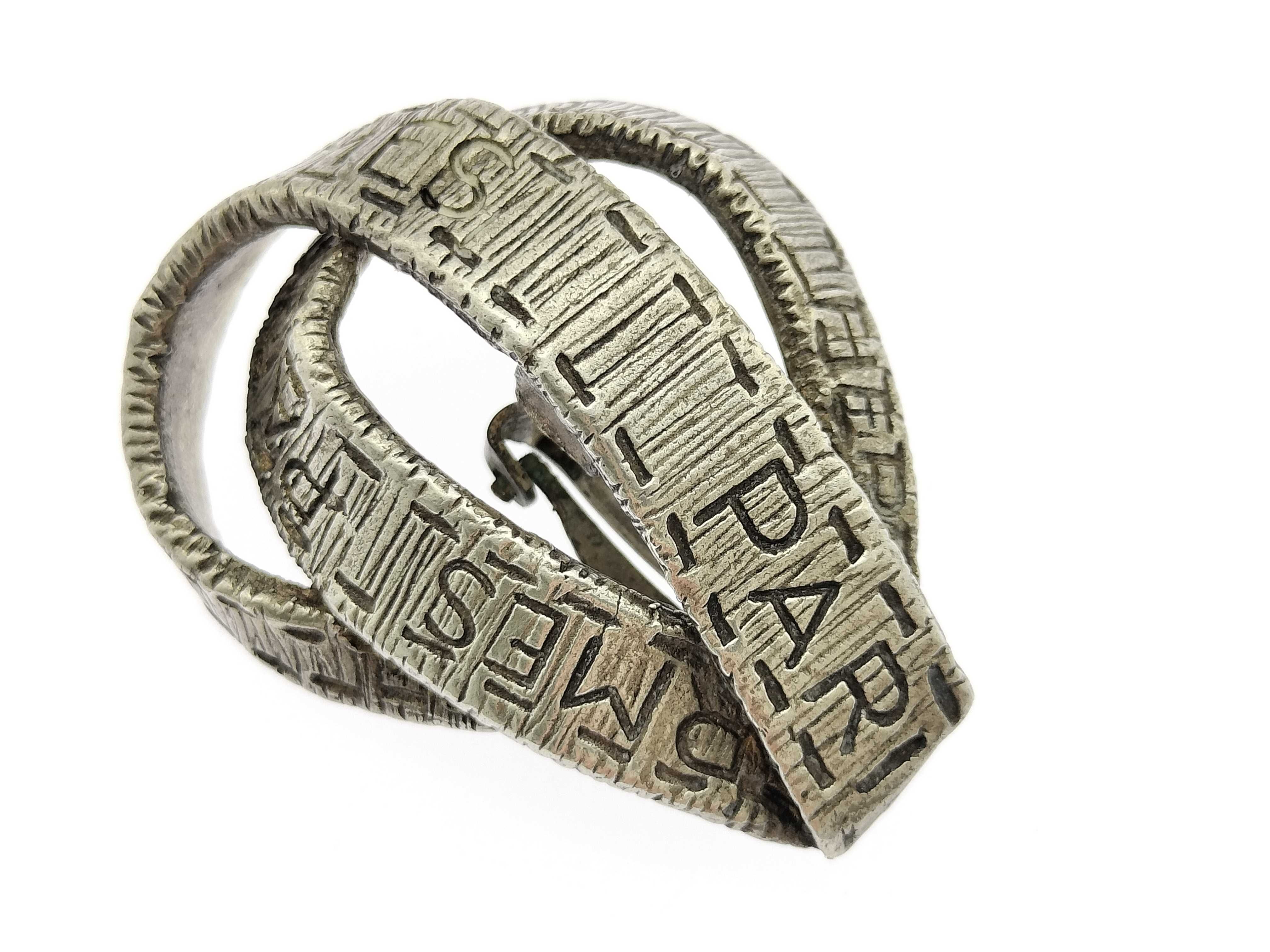 accessories, ribbon motif silver earrings, vintage earrings. — view 9
