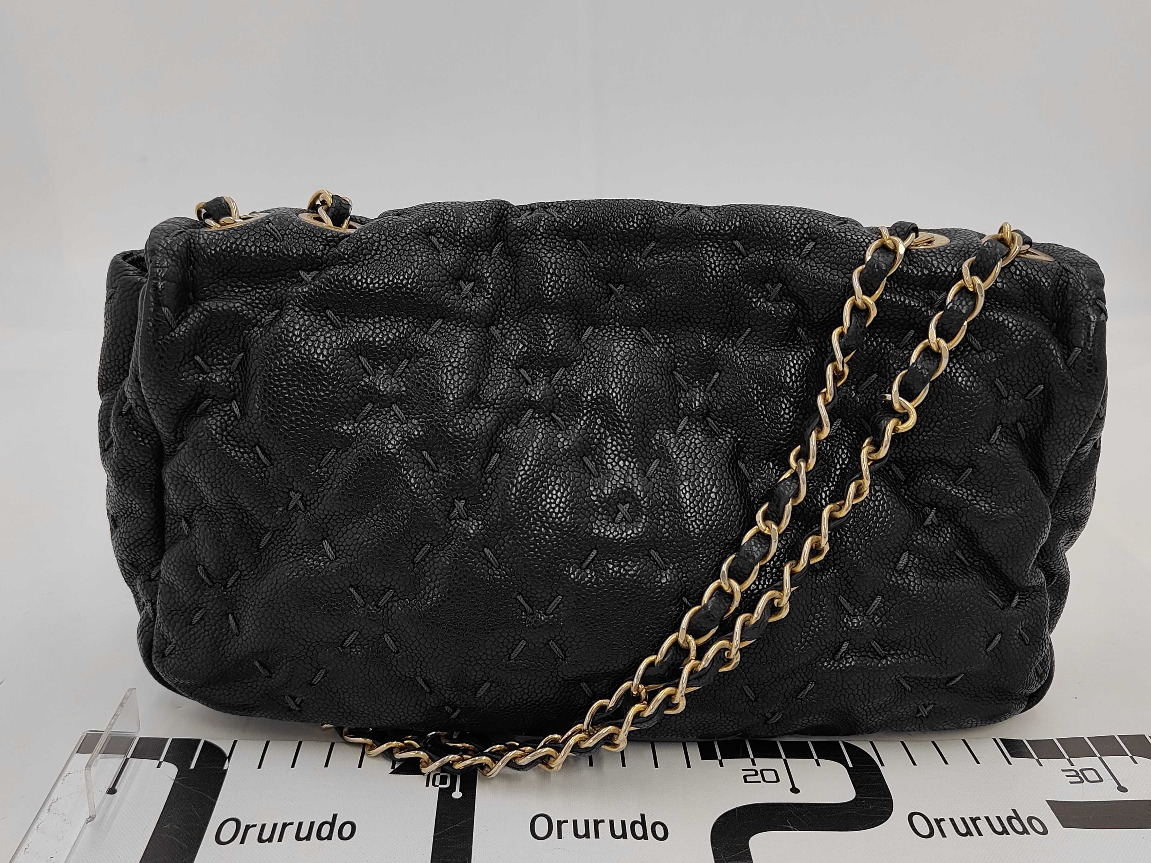 Caviar Skin Chain Shoulder Bag — view 2