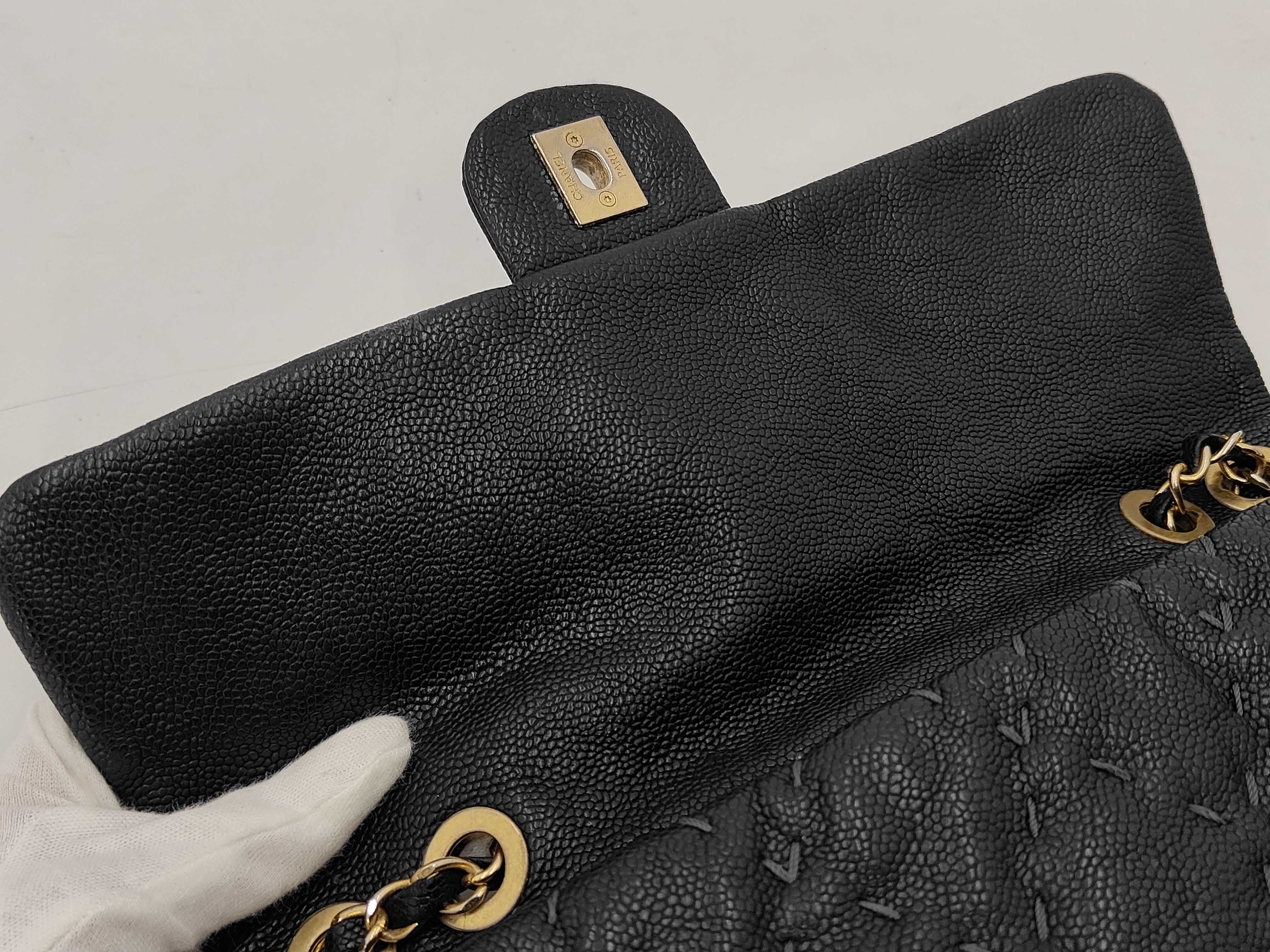 Caviar Skin Chain Shoulder Bag — view 11