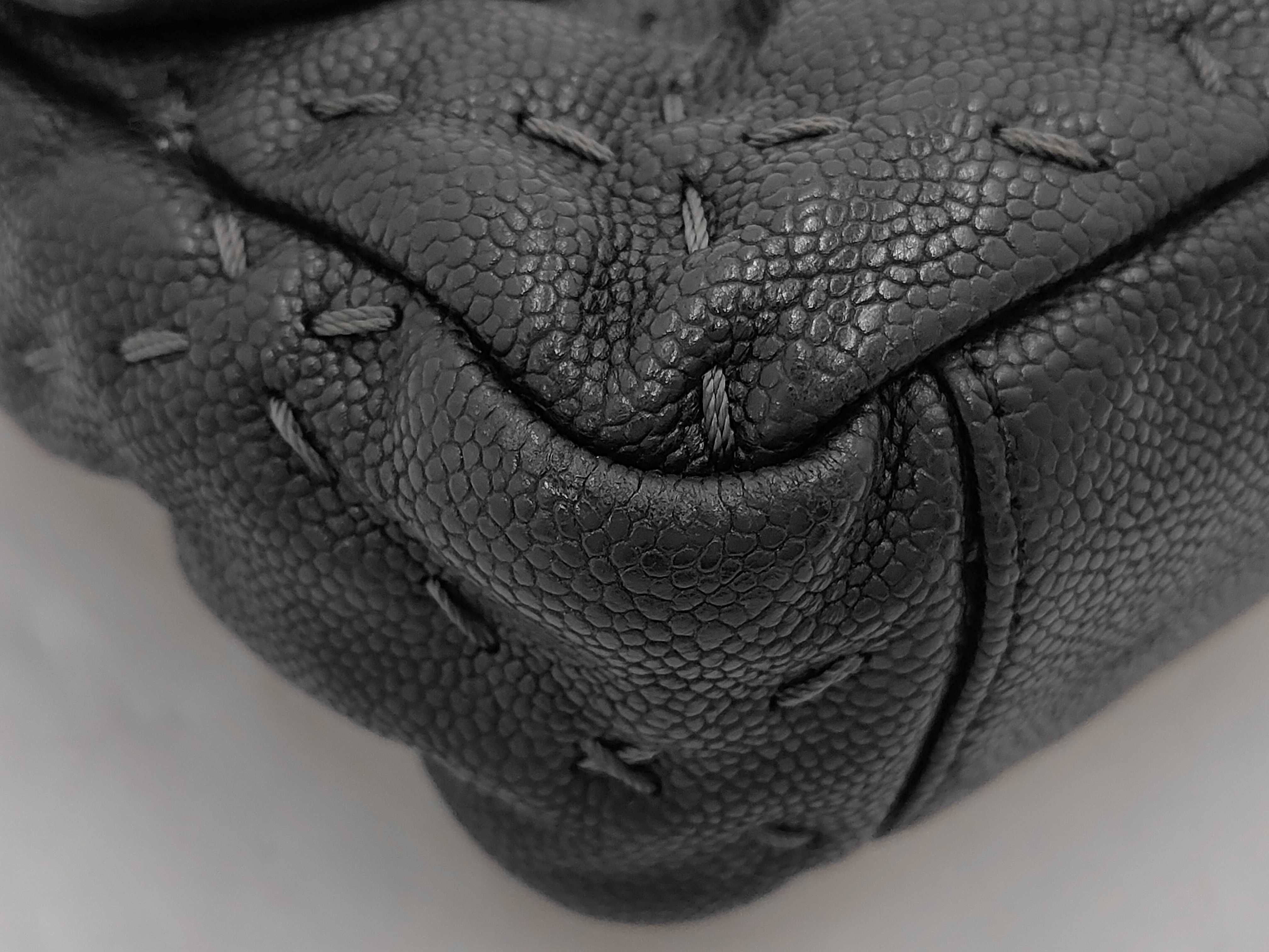 Caviar Skin Chain Shoulder Bag — view 4