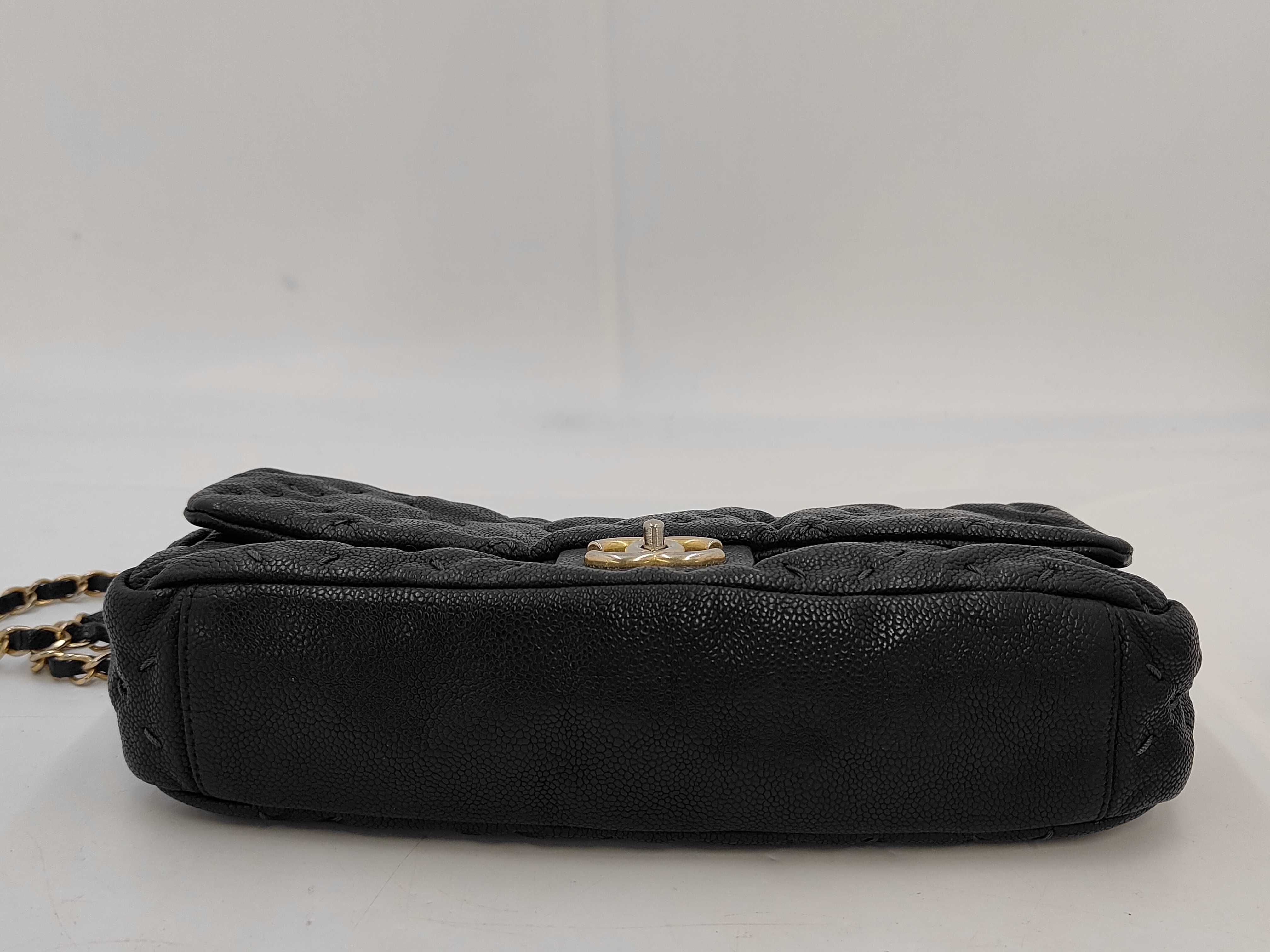 Caviar Skin Chain Shoulder Bag — view 5