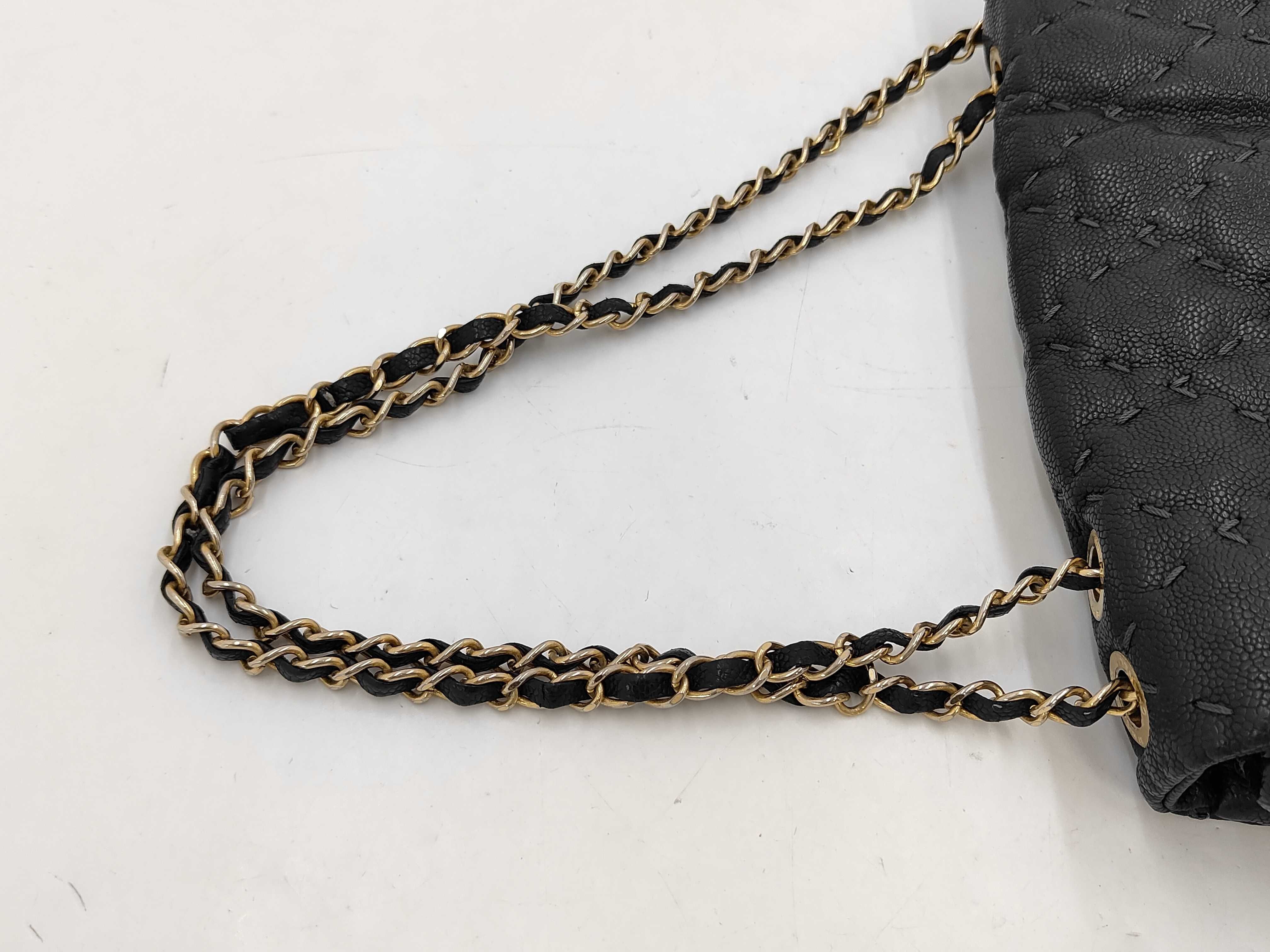 Caviar Skin Chain Shoulder Bag — view 6