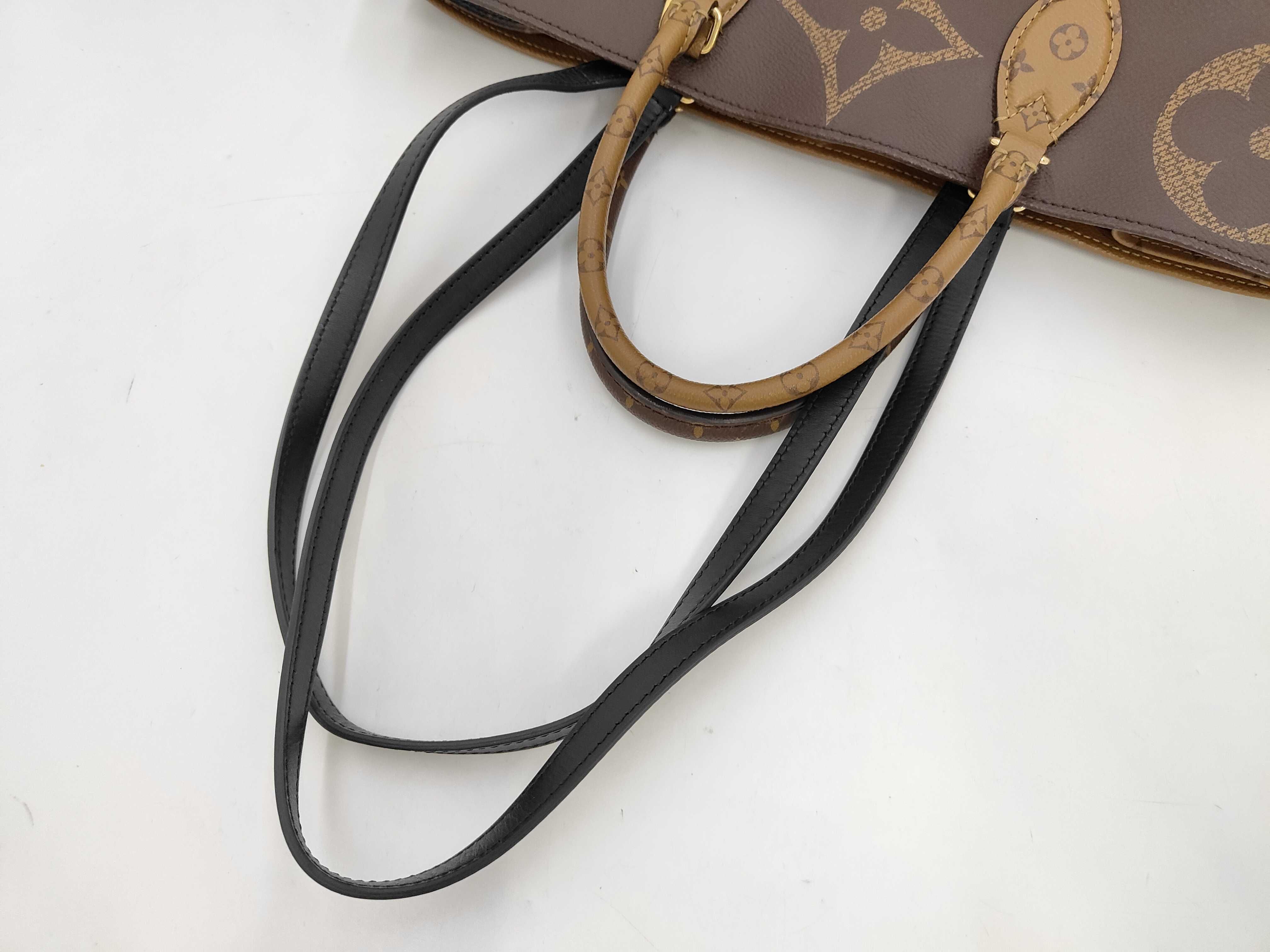 OnTheGo Brown x Caramel Monogram Large GM Chip Tote Bag — view 5
