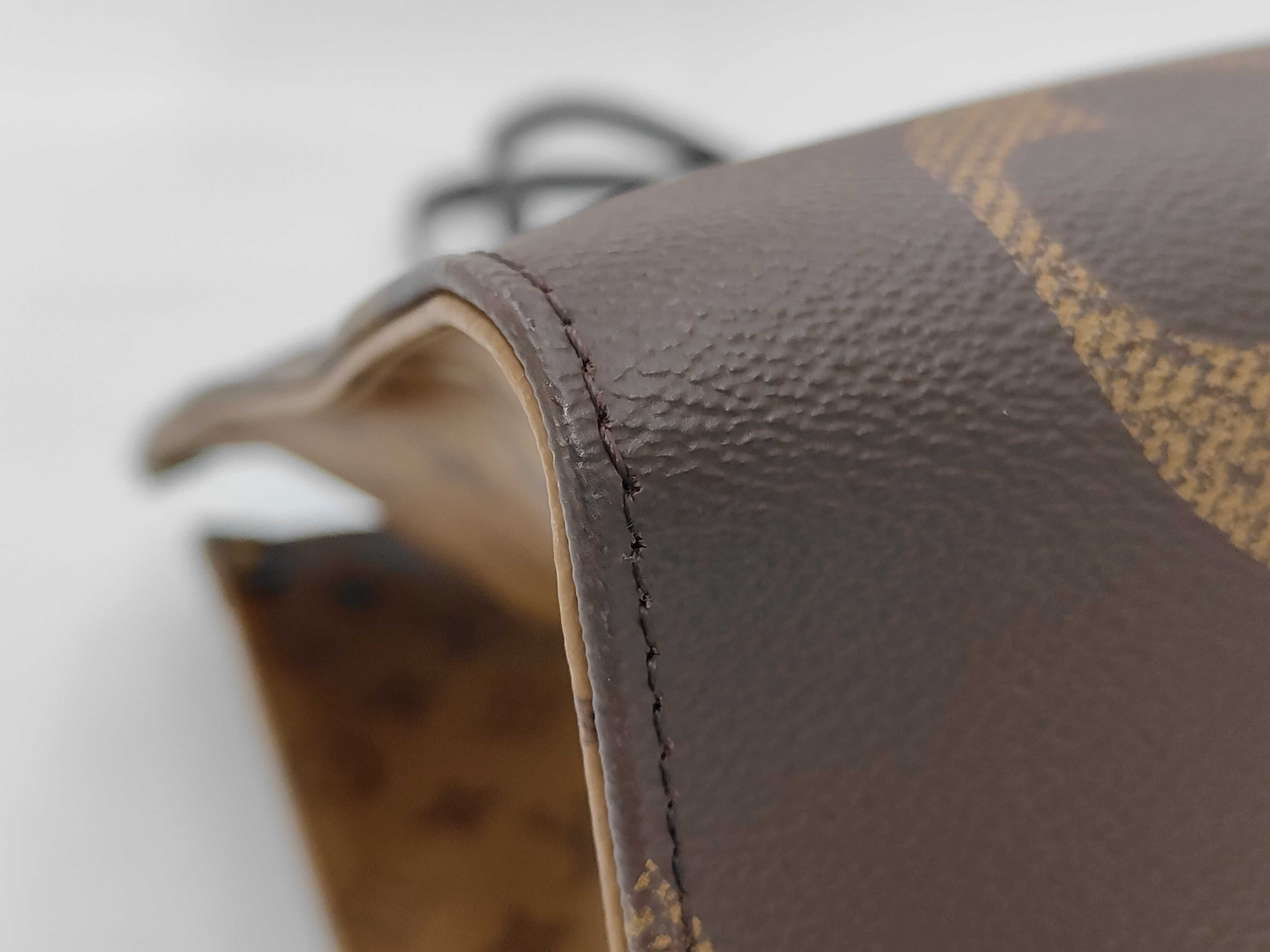 OnTheGo Brown x Caramel Monogram Large GM Chip Tote Bag — view 7