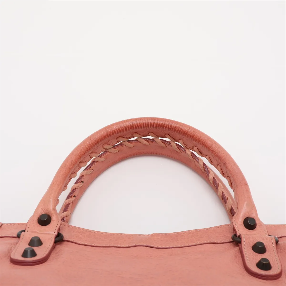 The City Leather 2-Way Handbag, Pink, 115748, with Mirror — view 6