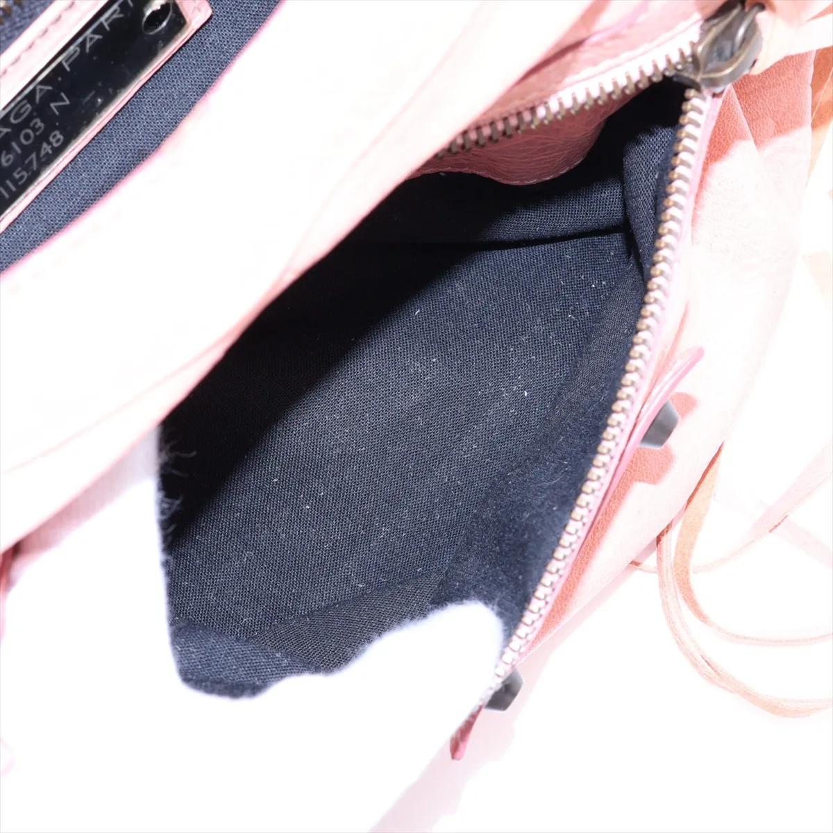 The City Leather 2-Way Handbag, Pink, 115748, with Mirror — view 10