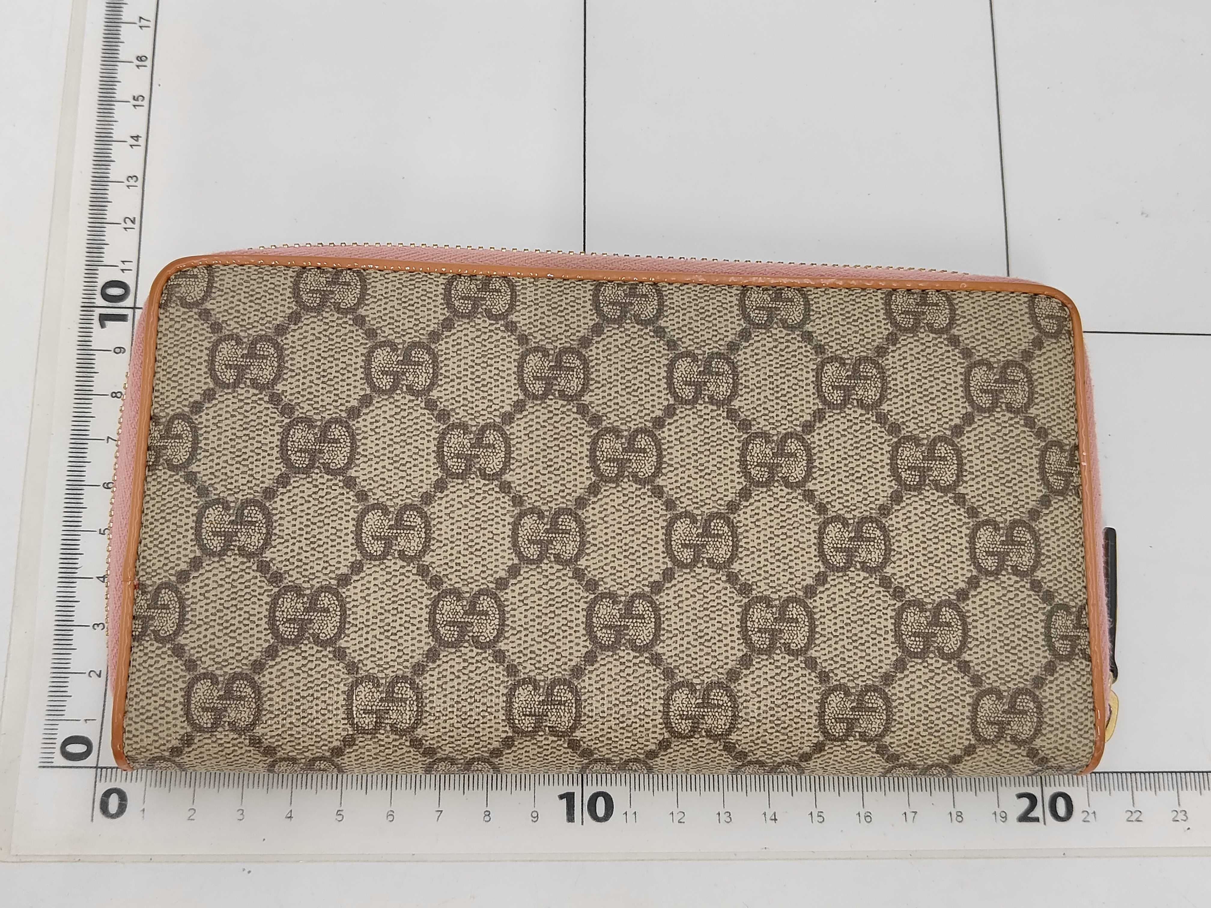 GG Supreme Bow Long Wallet, Round PVC, Brown x Pink, 388680 (Wallet) — view 2