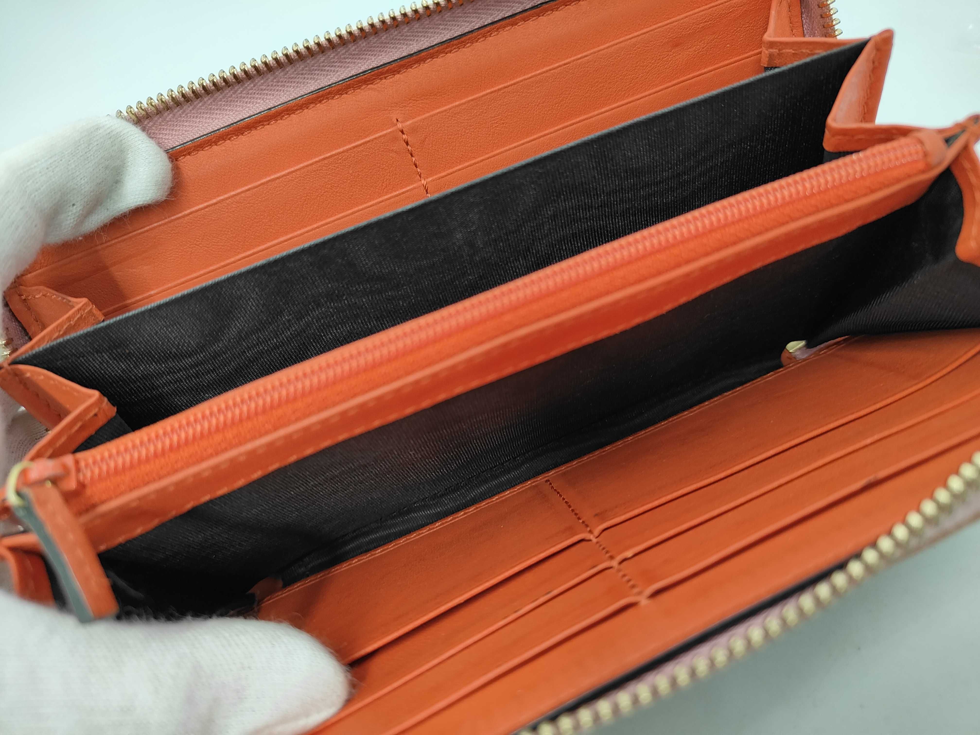GG Supreme Bow Long Wallet, Round PVC, Brown x Pink, 388680 (Wallet) — view 8