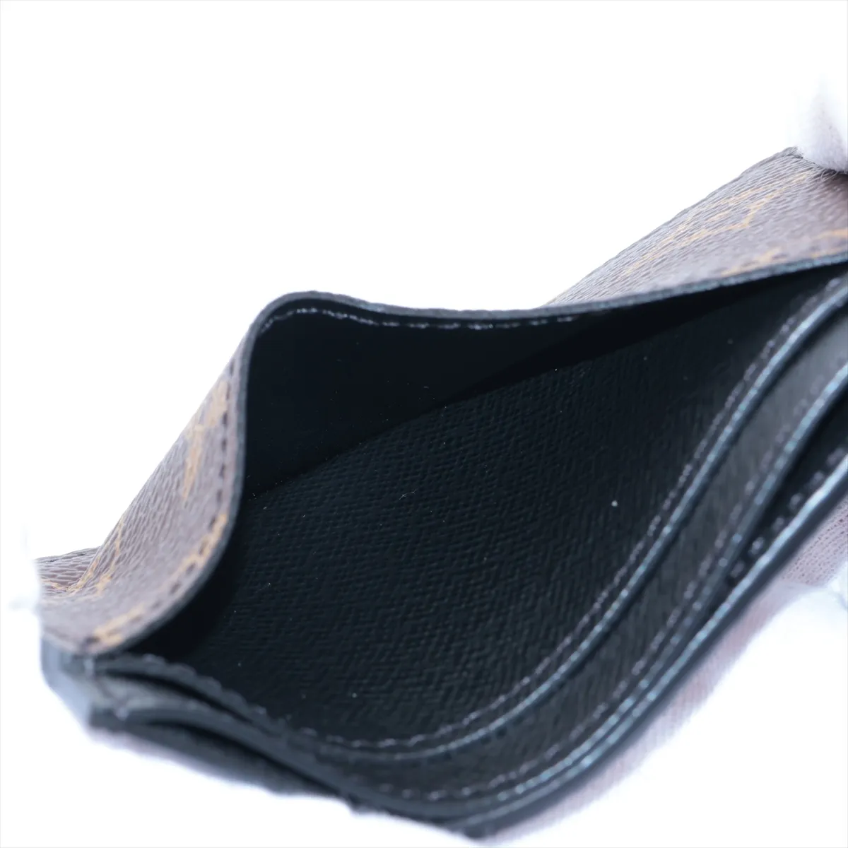 Monogram Macassar Neo Portecarte M60166 Brown Pass Case (RFID detected) — view 3