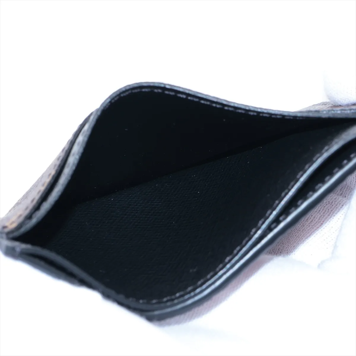 Monogram Macassar Neo Portecarte M60166 Brown Pass Case (RFID detected) — view 4