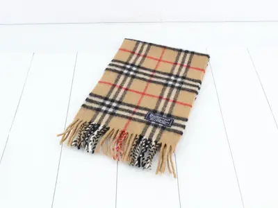Nova Check Scarf, Beige