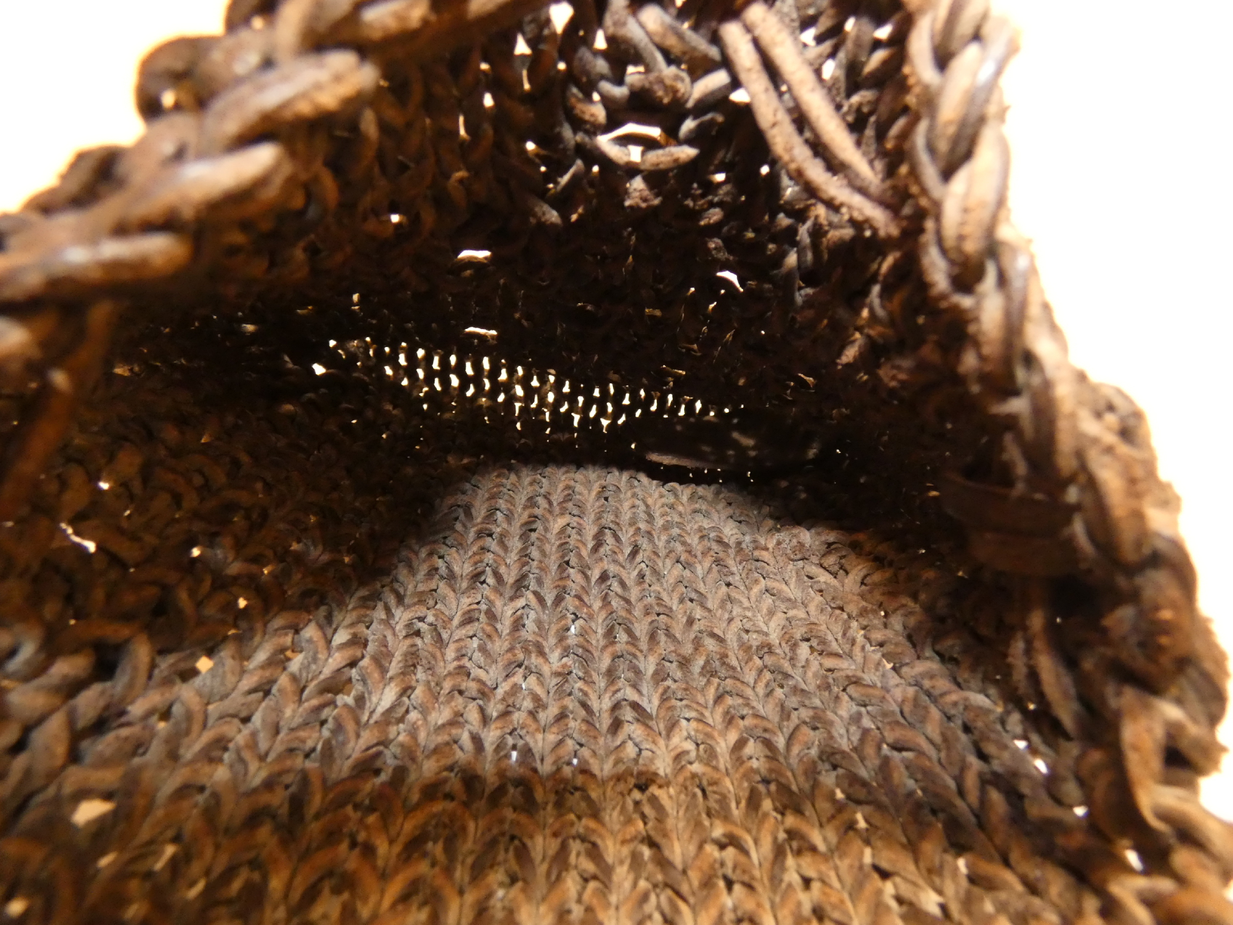 Woven Leather Pochette Shoulder Bag — view 9