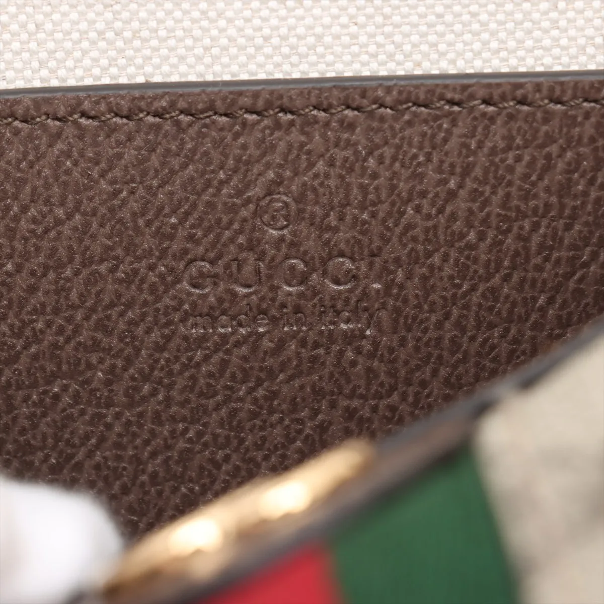 GG Supreme PVC x Leather 2WAY Handbag Brown 772053 — view 10