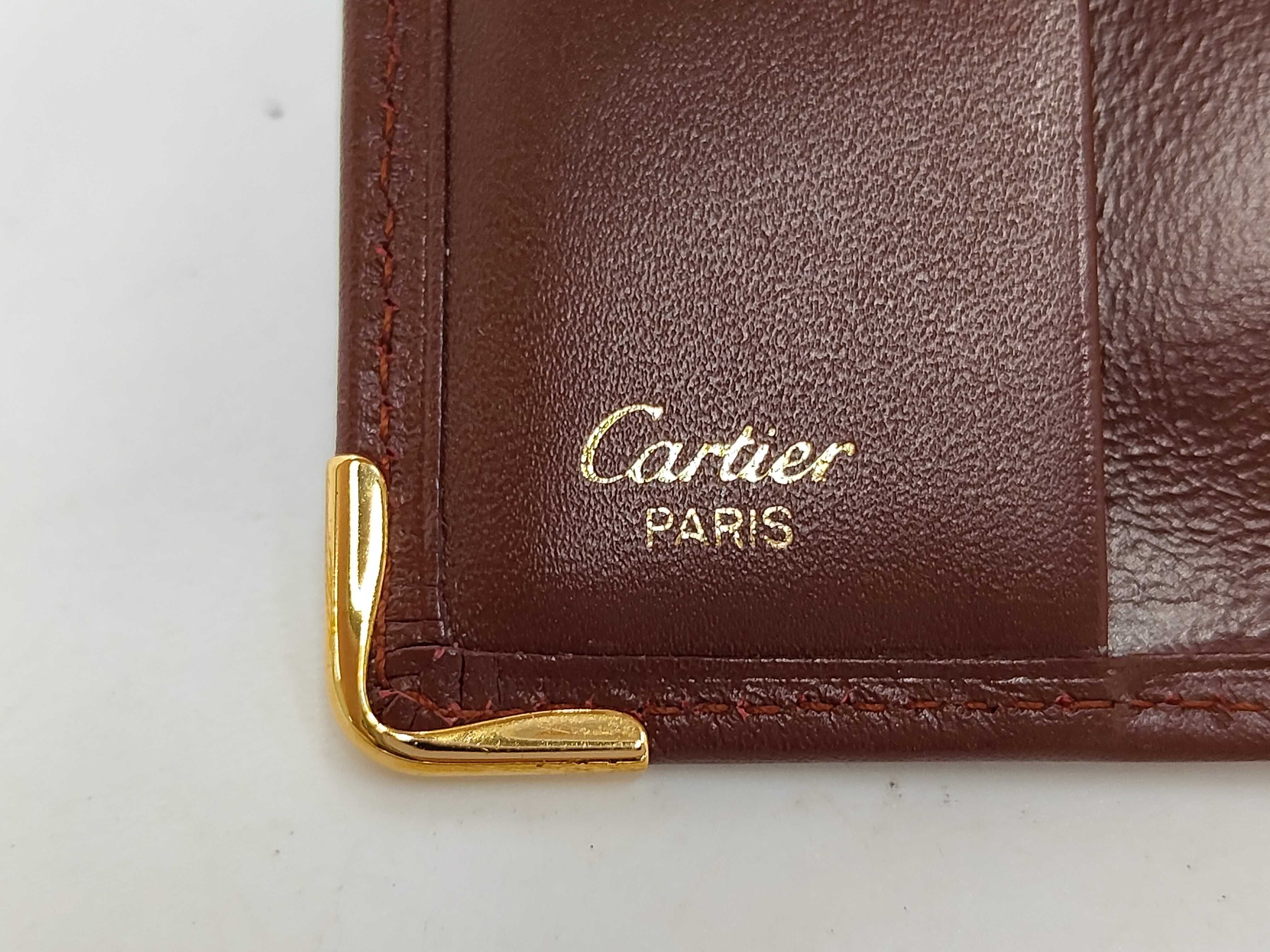 Must Colisée Cartier Must Bi-fold Wallet Leather Bordeaux Billfold — view 5