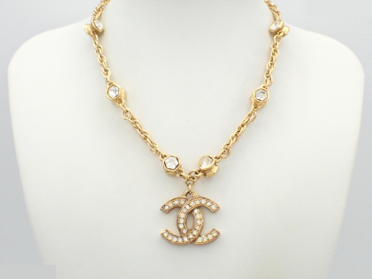 Coco Mark Gold Chain (approx. 40cm) — view 3