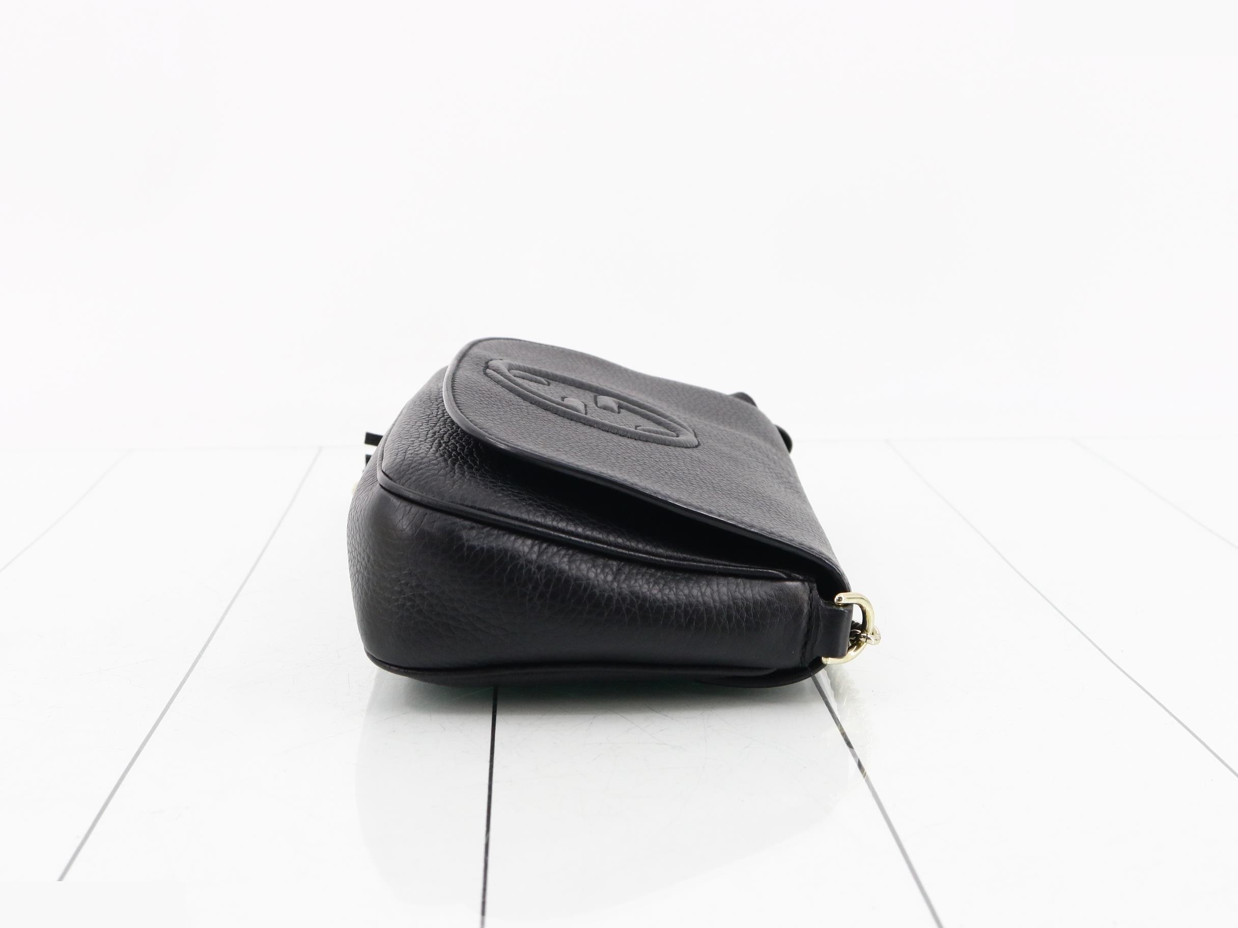 Soho Chain Shoulder Bag, Black — view 3