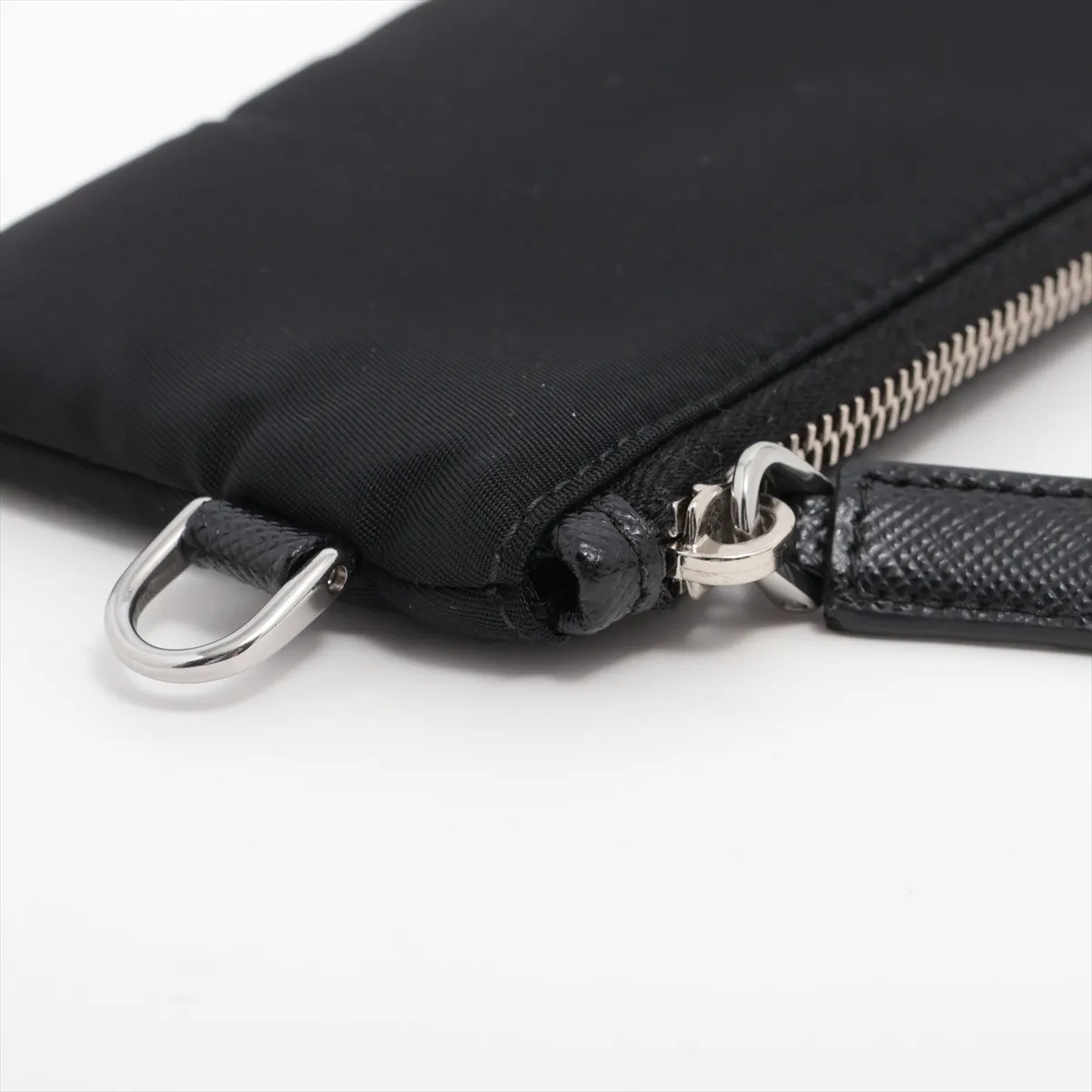 Tessuto Nylon x Leather Shoulder Bag Black 2TT091 — view 13