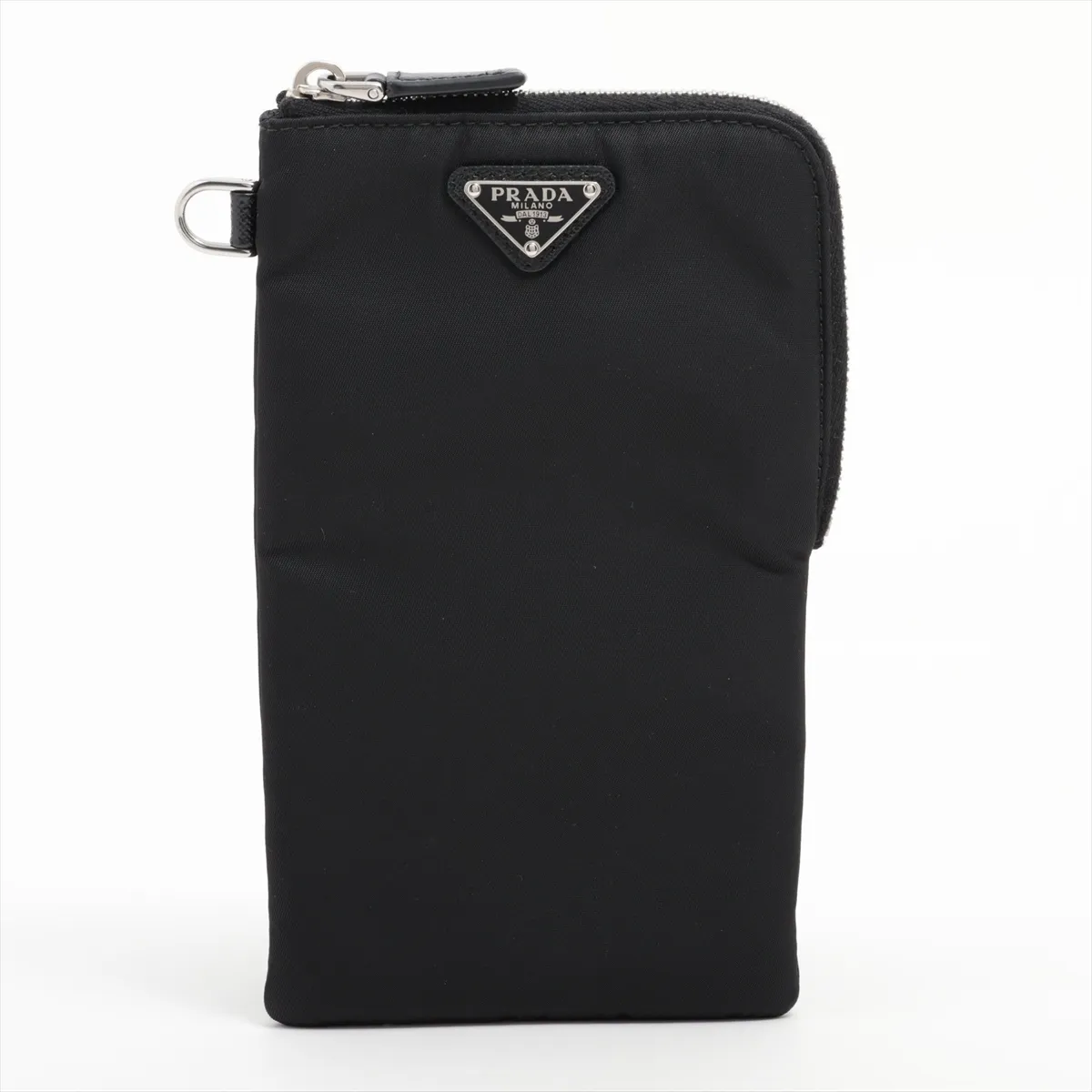 Tessuto Nylon x Leather Shoulder Bag Black 2TT091 — view 3