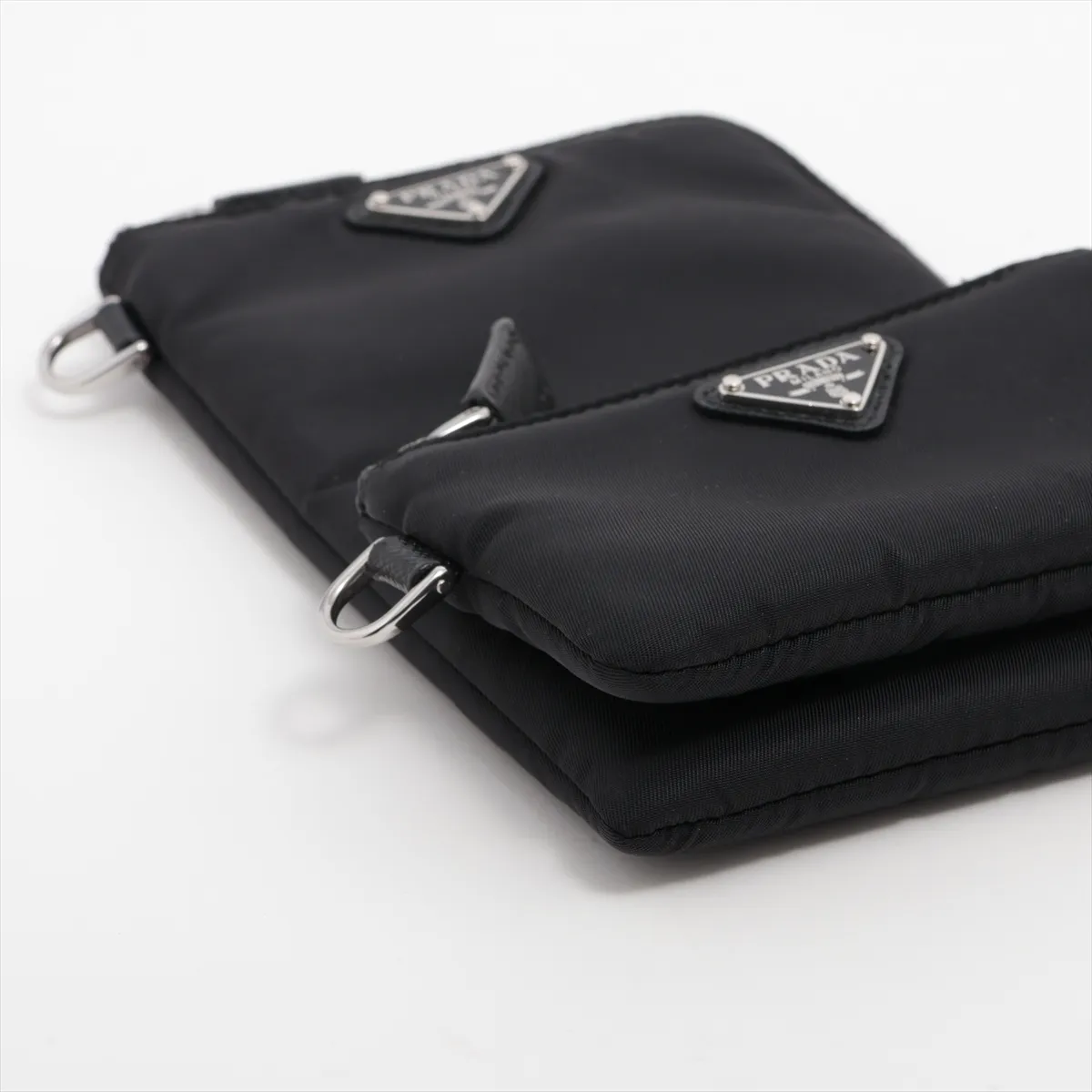 Tessuto Nylon x Leather Shoulder Bag Black 2TT091 — view 6