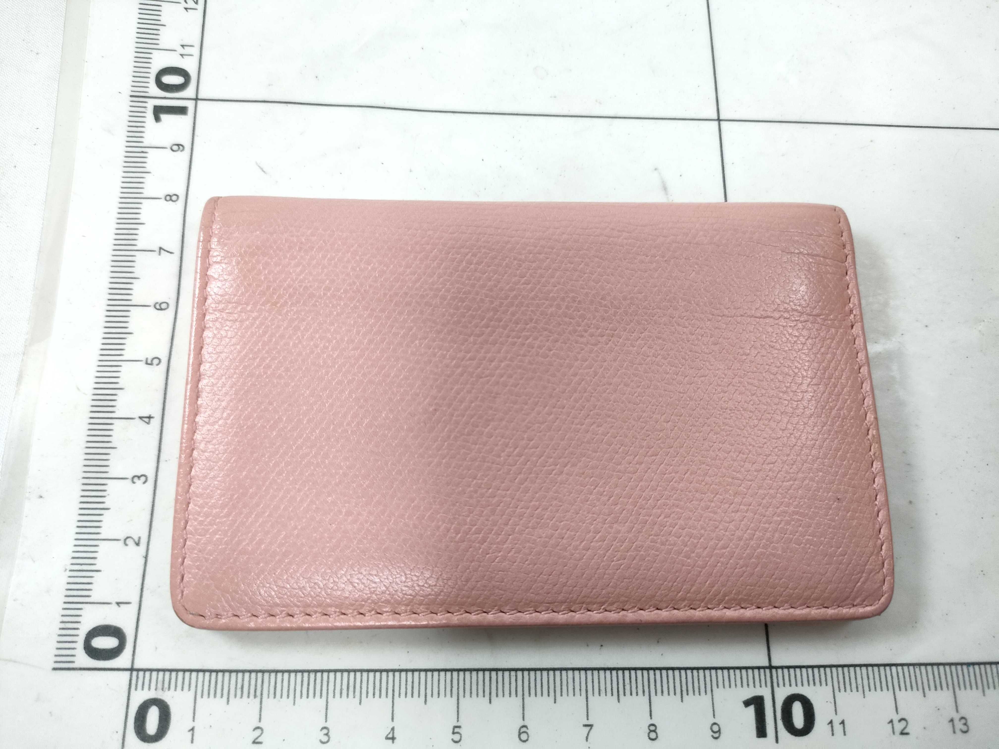 Leather Card Case Pink (Card Case/Pass Case/Business Card Holder) — view 2